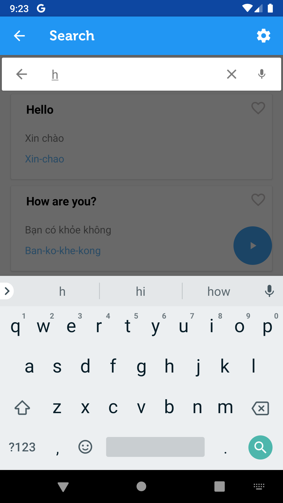 اسکرین شات 6 برنامه Learn Vietnamese Phrasebook
