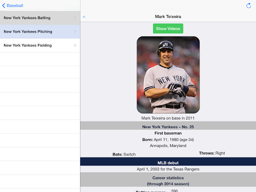 اسکرین شات 5 برنامه Baseball Live