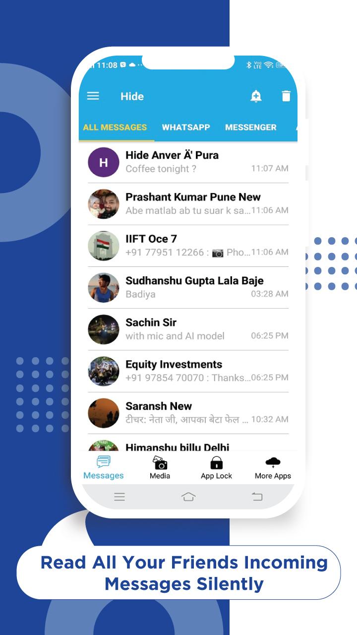 اسکرین شات 2 برنامه Hide - Blue Ticks or Last Seen