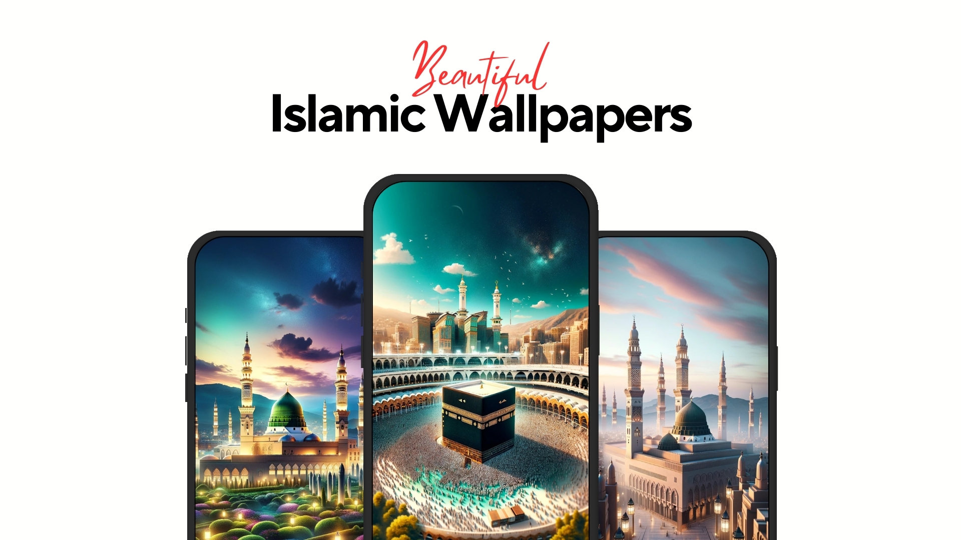 اسکرین شات 1 برنامه Islamic Wallpapers Cool 4K HD