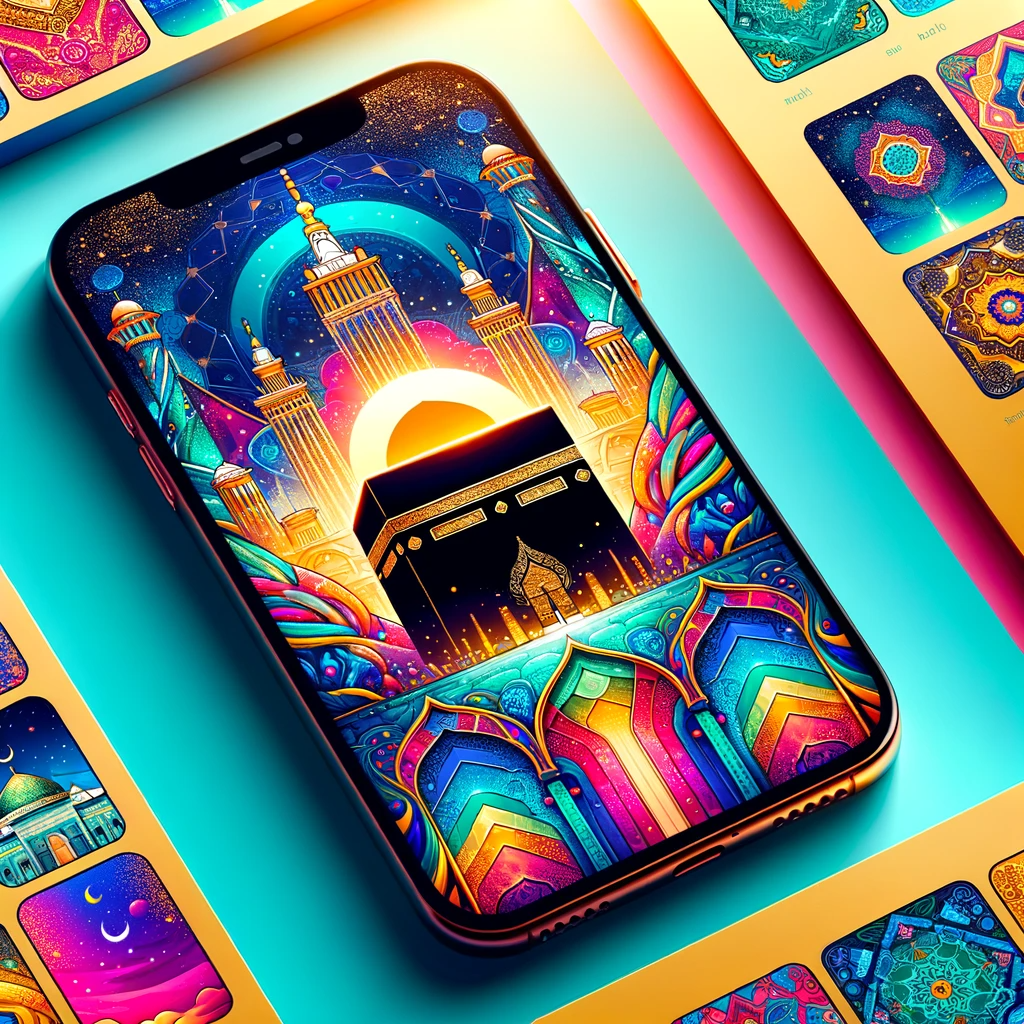 اسکرین شات 2 برنامه Islamic Wallpapers Cool 4K HD