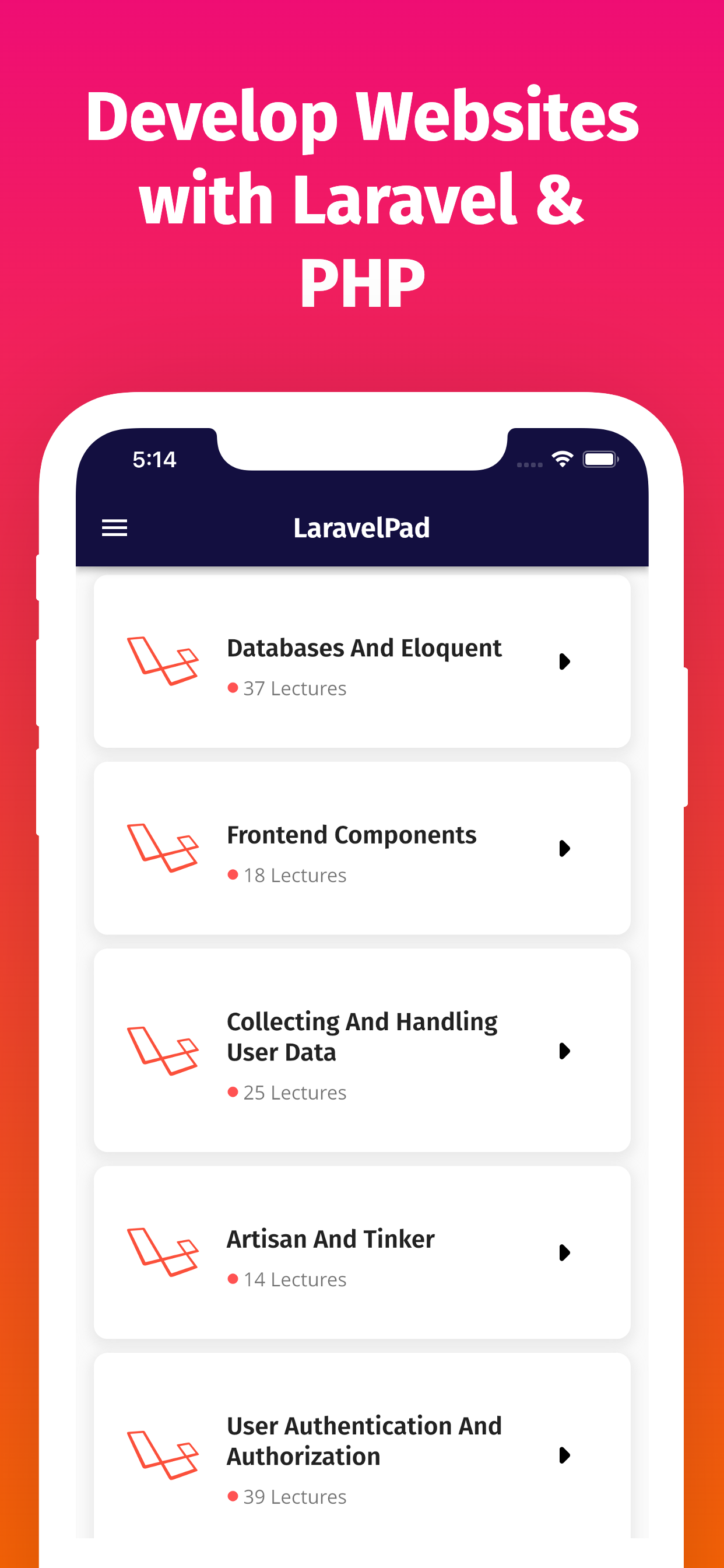 اسکرین شات 4 برنامه Learn Laravel Coding Offline