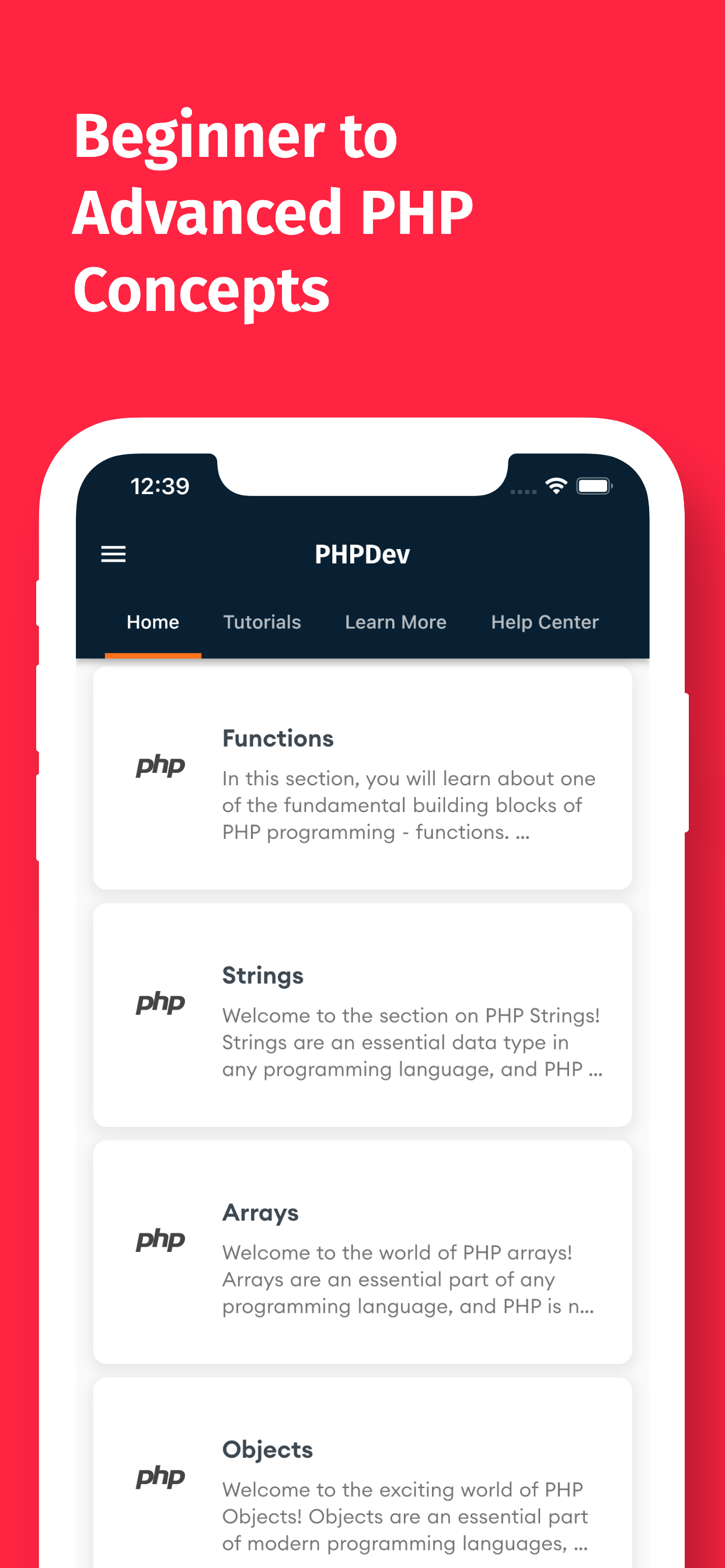 اسکرین شات 2 برنامه Learn PHP Offline Now - PHPDev
