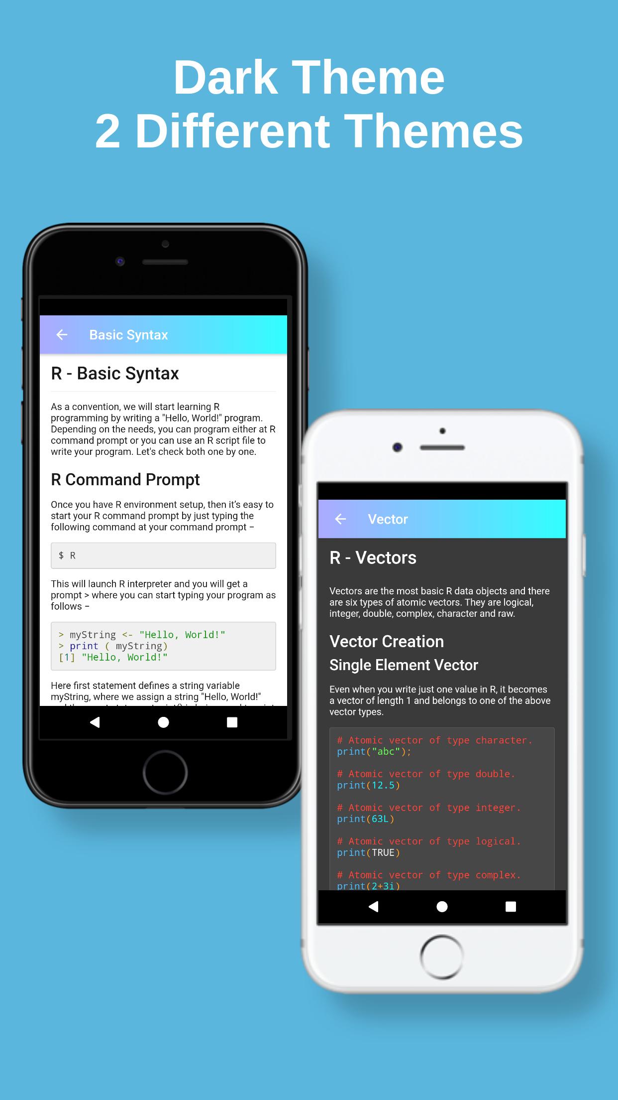 اسکرین شات 4 برنامه Learn R Programming - RPad