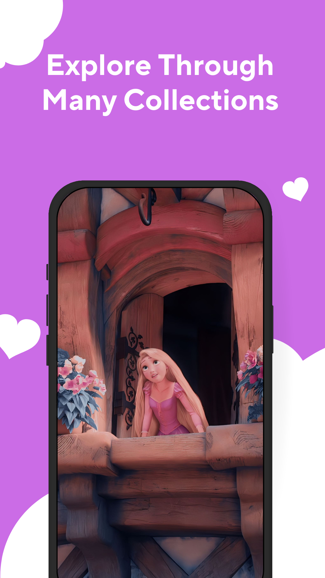 اسکرین شات 4 برنامه Princess Wallpapers Live 3D 4K