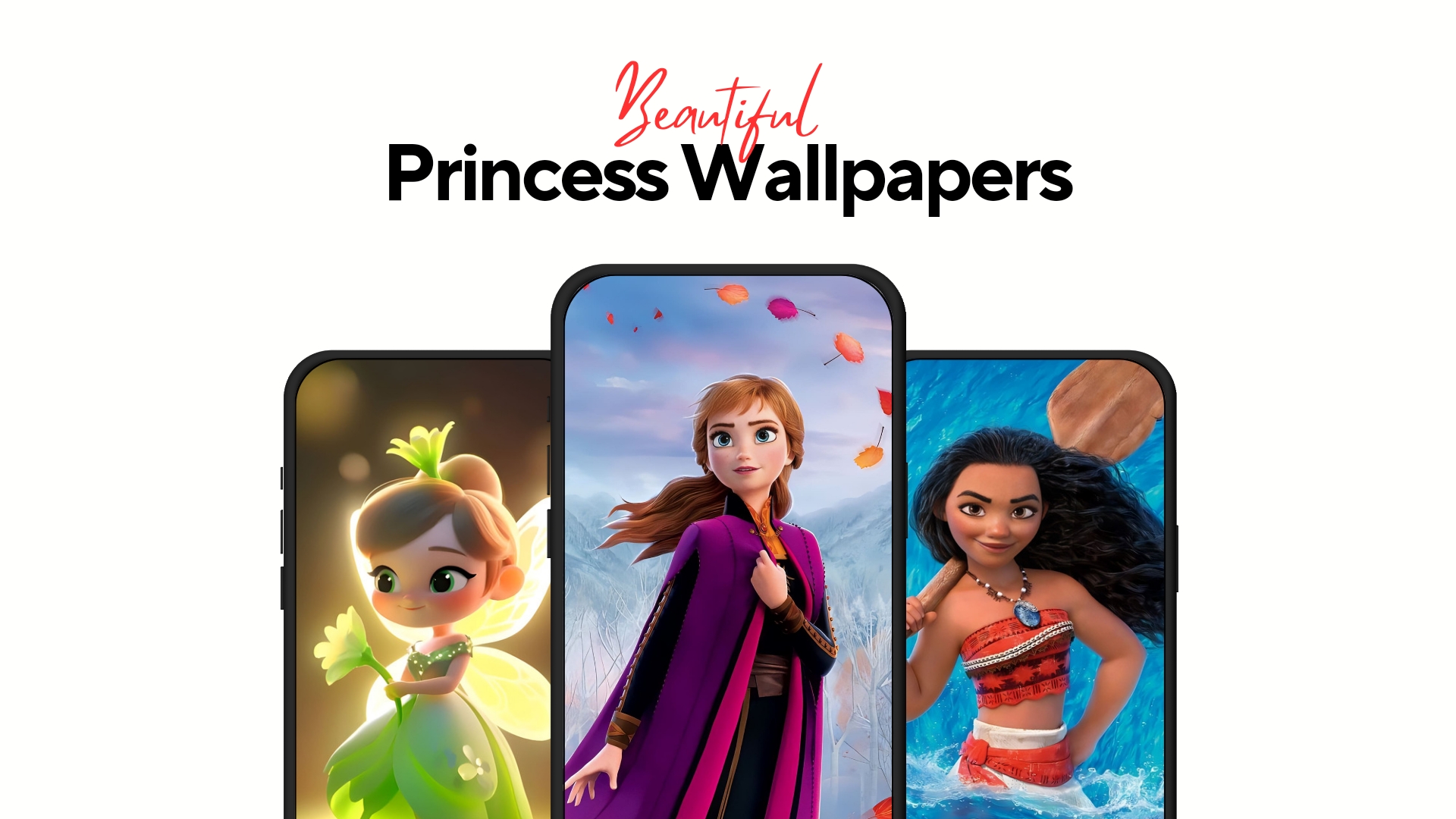 اسکرین شات 1 برنامه Princess Wallpapers Live 3D 4K