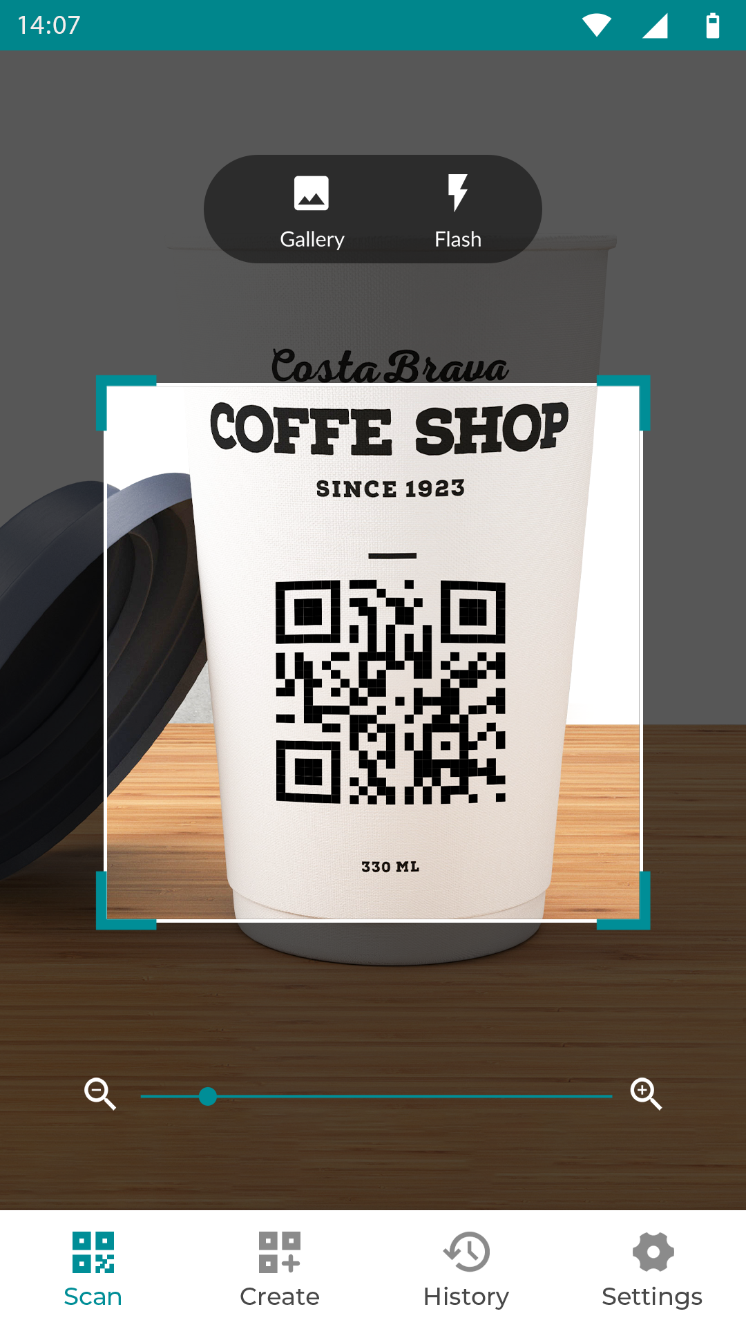 اسکرین شات 1 برنامه QR Scanner - QR Code Generator