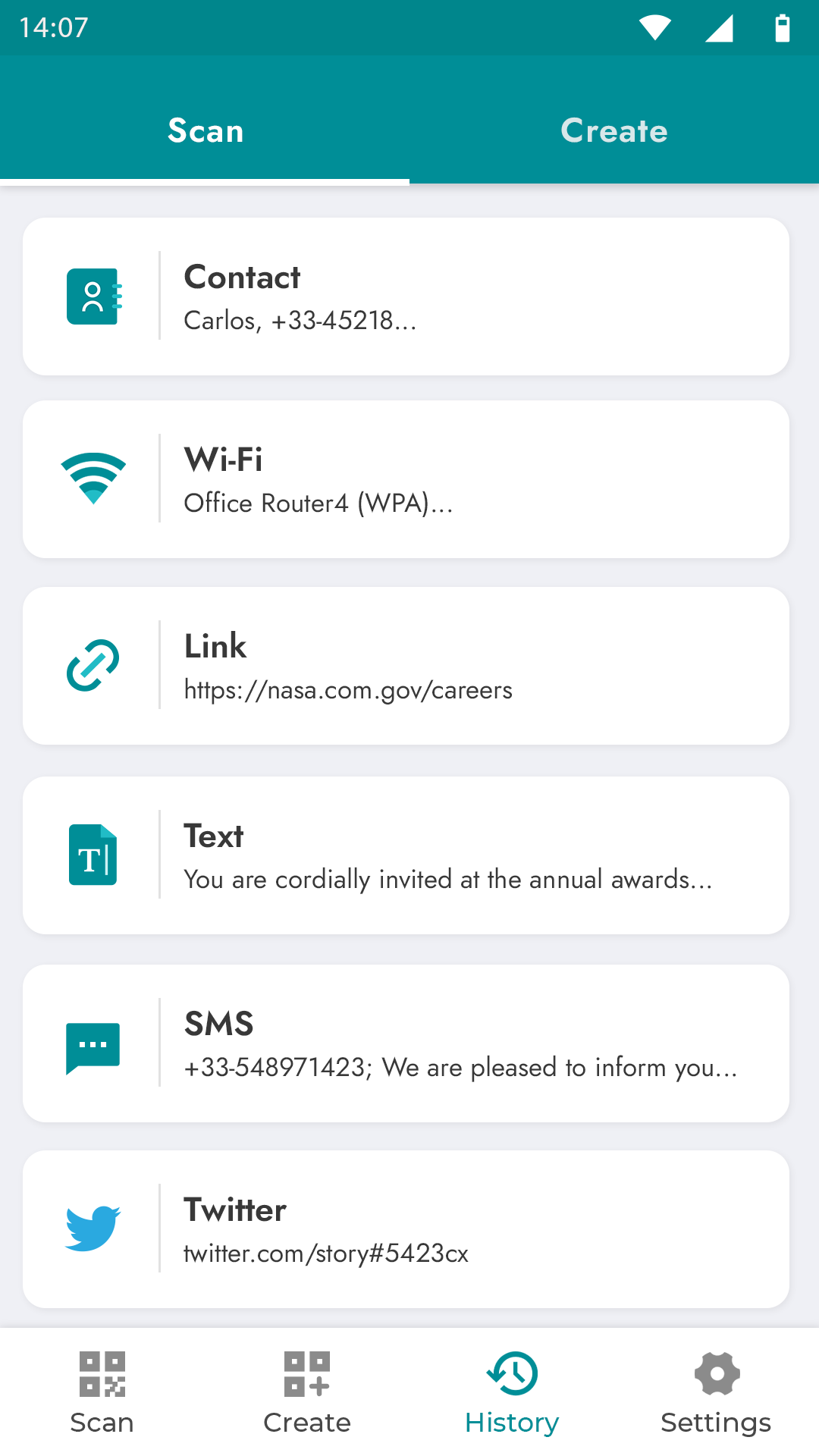 اسکرین شات 7 برنامه QR Scanner - QR Code Generator
