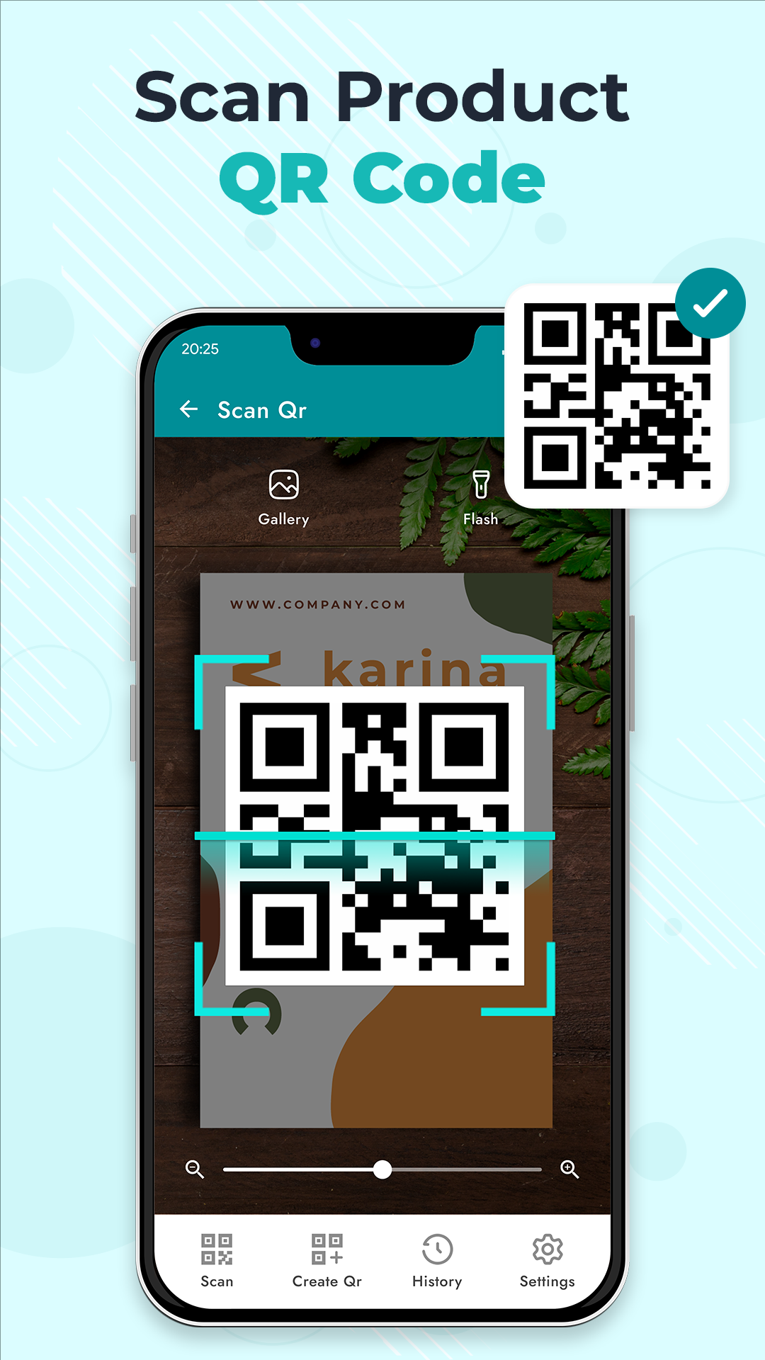 اسکرین شات 2 برنامه QR Scanner - QR Code Generator