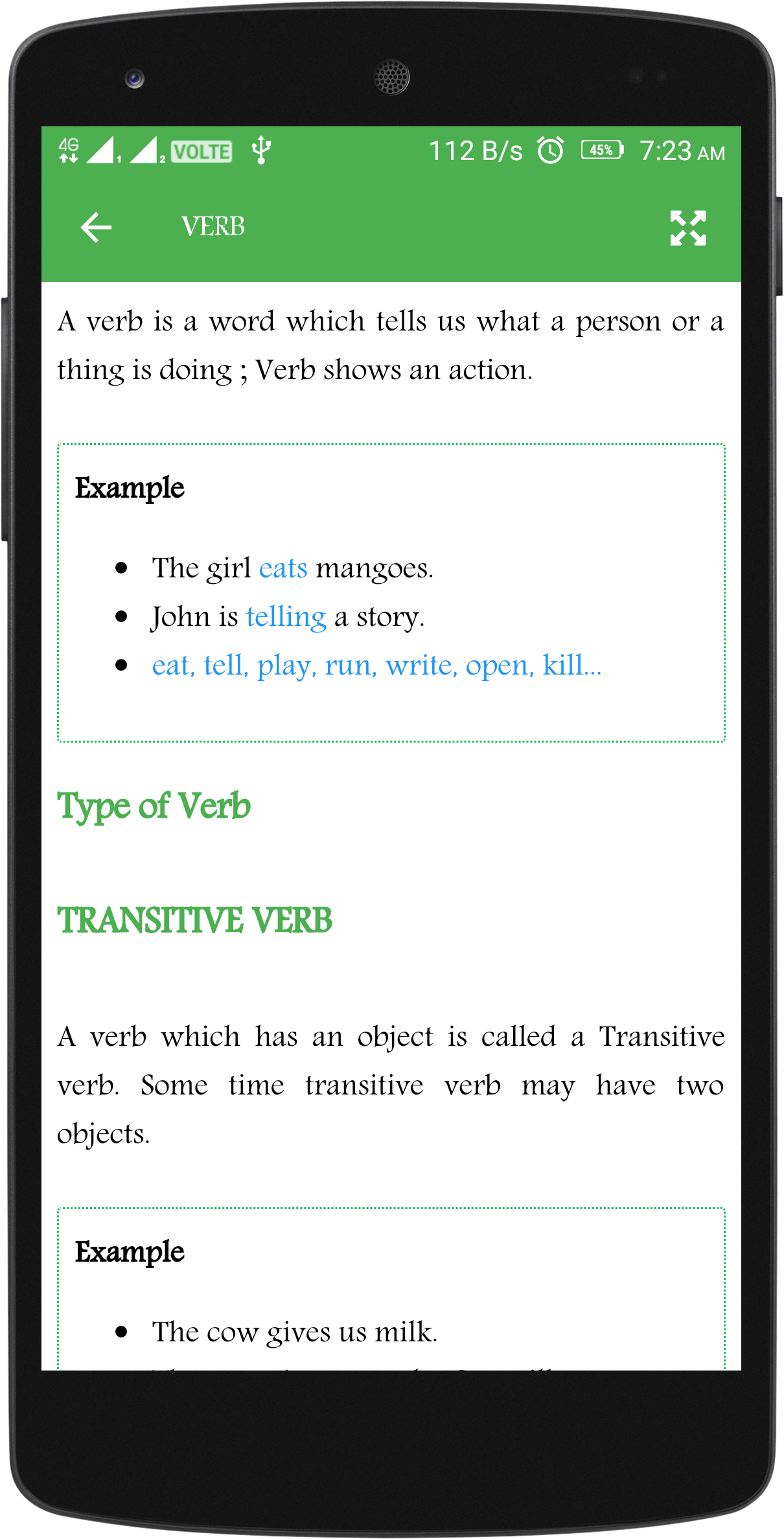اسکرین شات 3 برنامه English Grammar Book