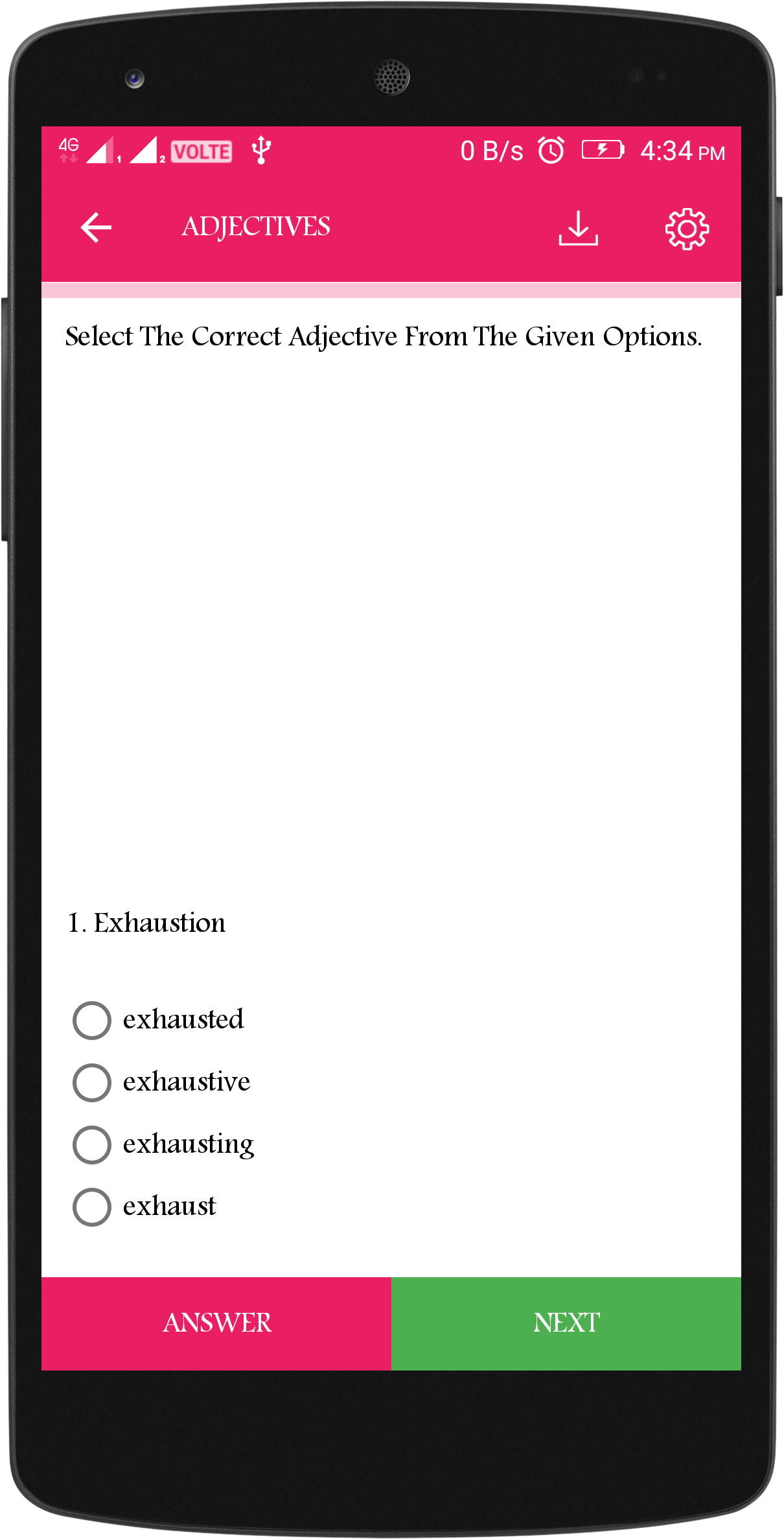 اسکرین شات 4 برنامه English Grammar Book