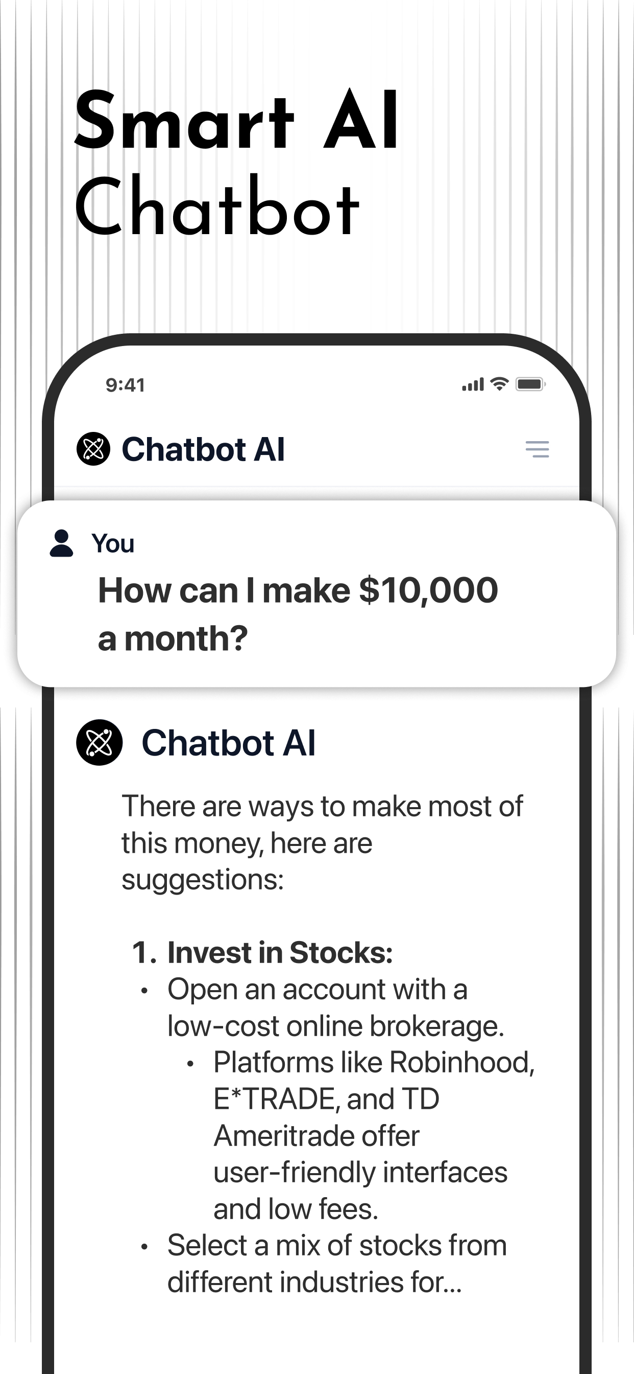 اسکرین شات 2 برنامه Chatbot AI - Search Assistant