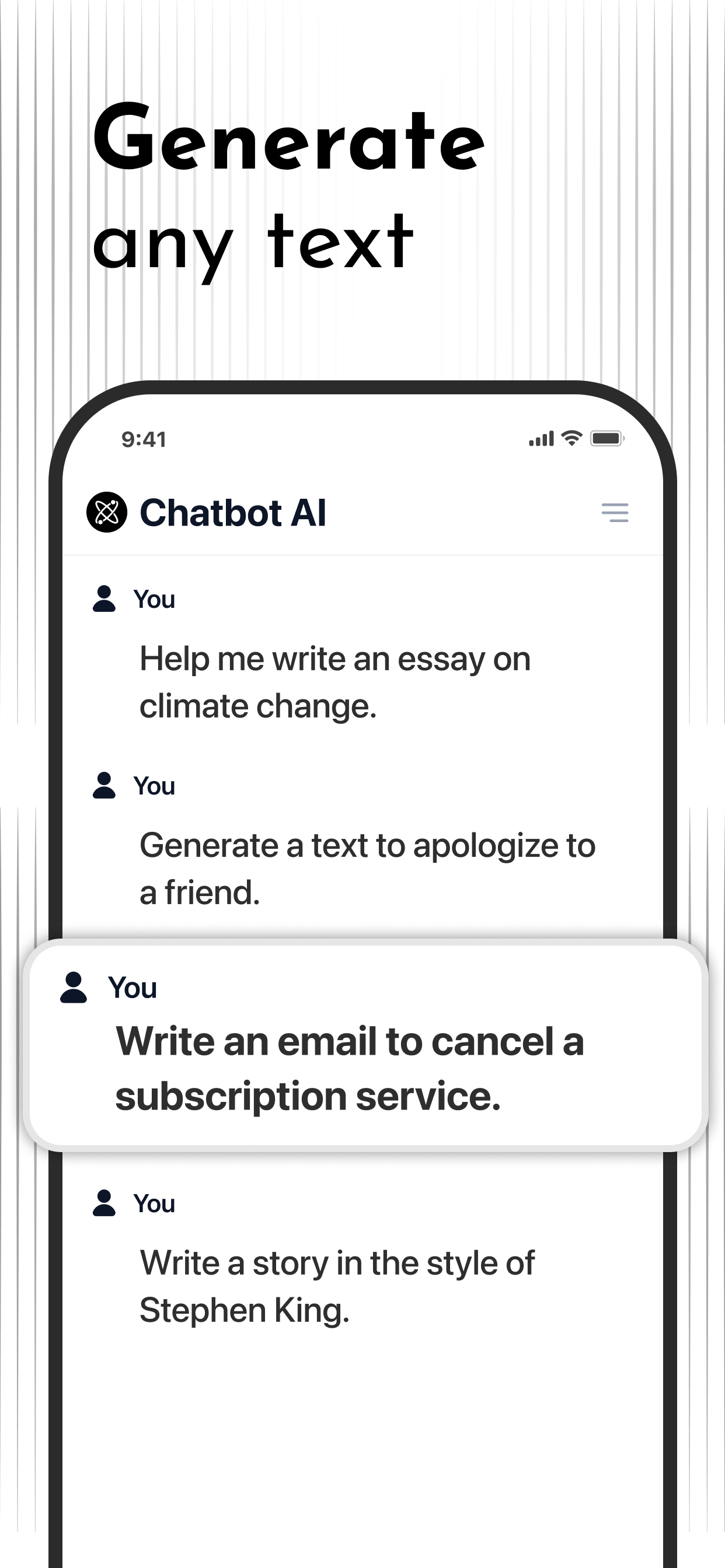 اسکرین شات 6 برنامه Chatbot AI - Search Assistant