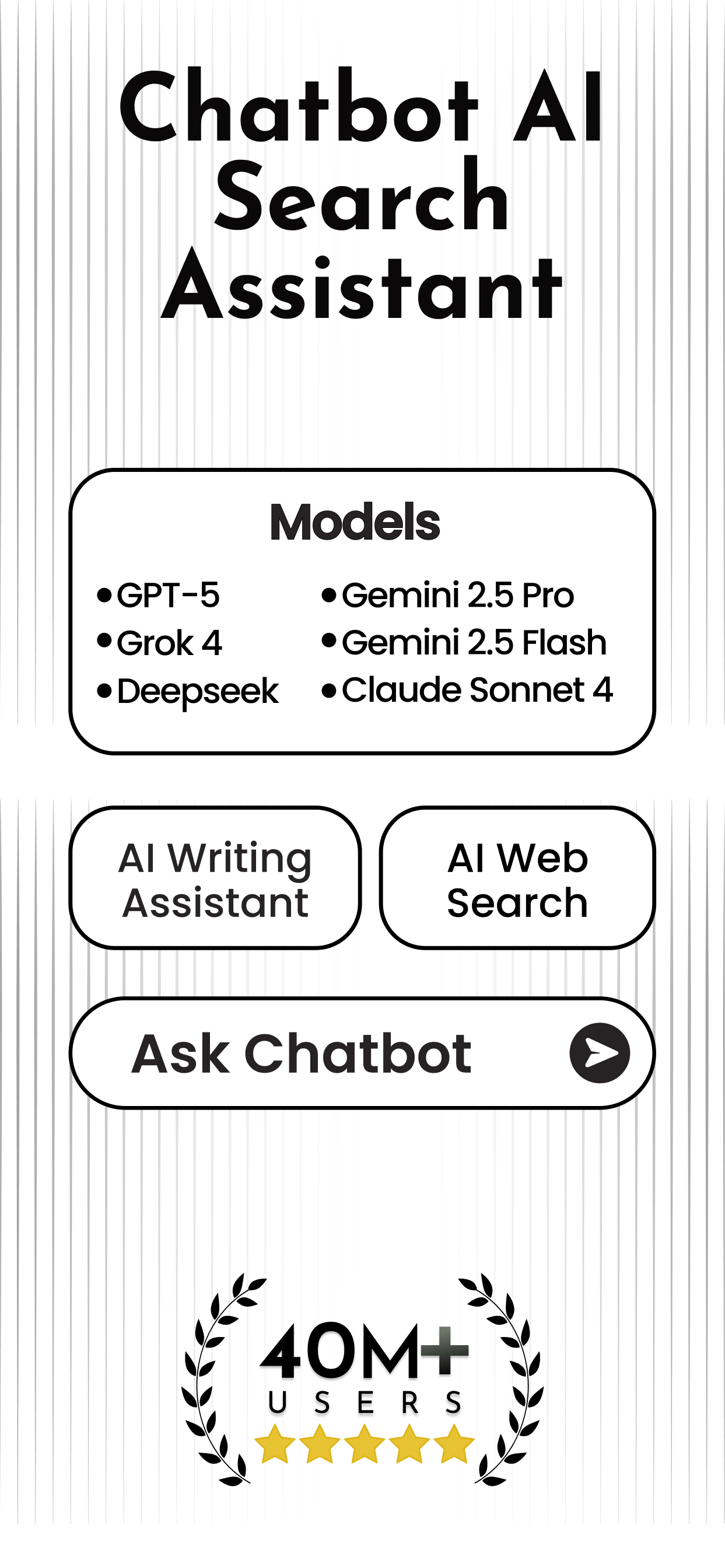 اسکرین شات 1 برنامه Chatbot AI - Search Assistant