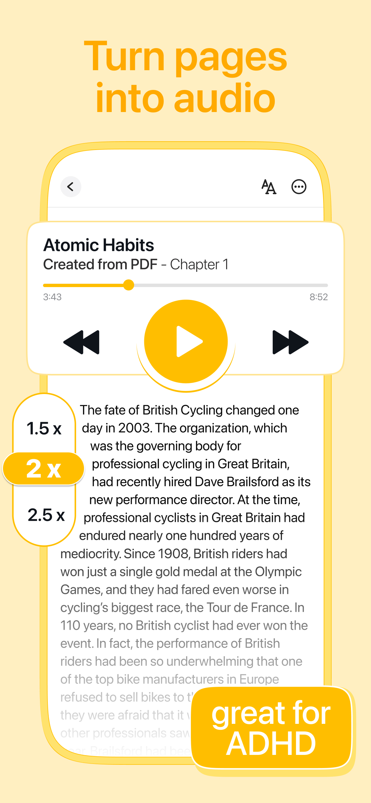 اسکرین شات 2 برنامه Listen AI: Text to Speech