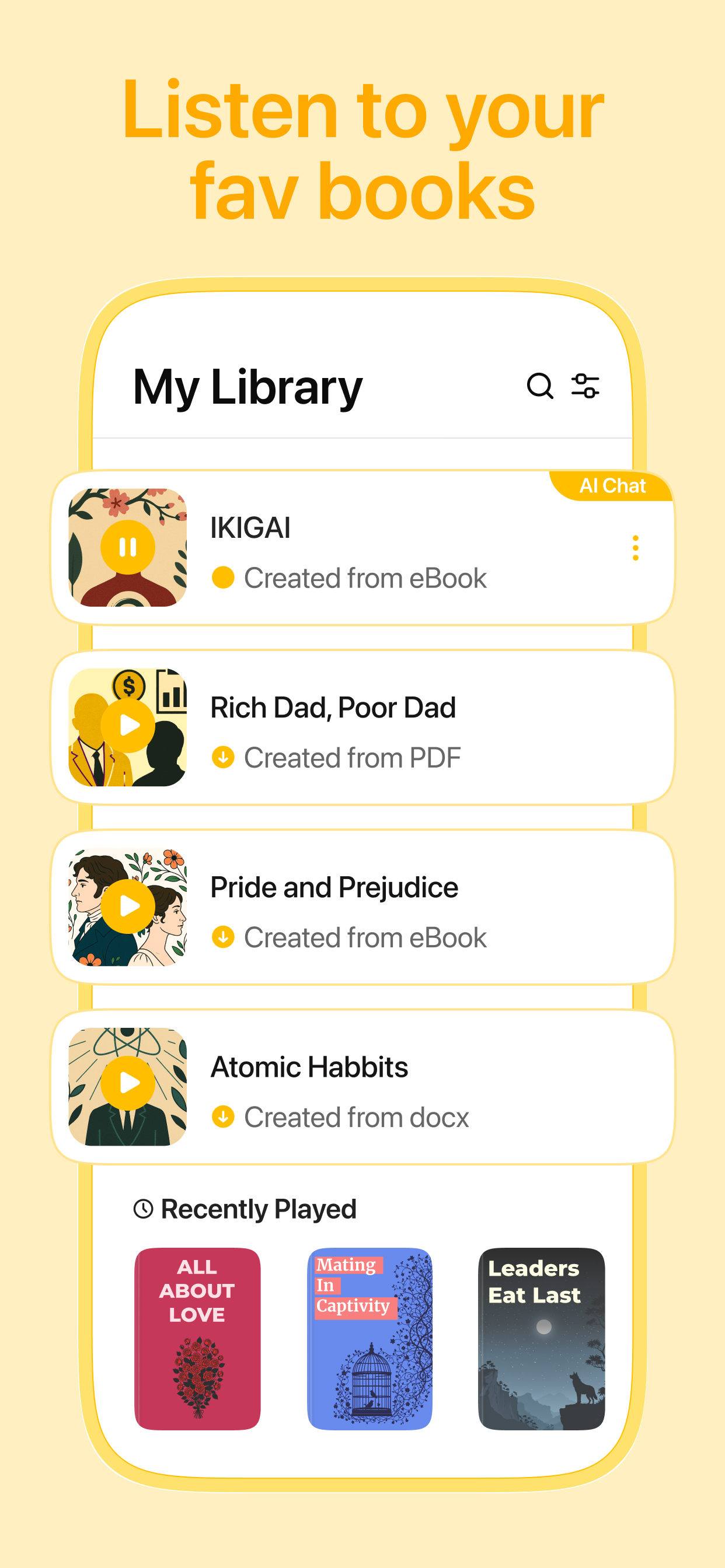 اسکرین شات 5 برنامه Listen AI: Text to Speech