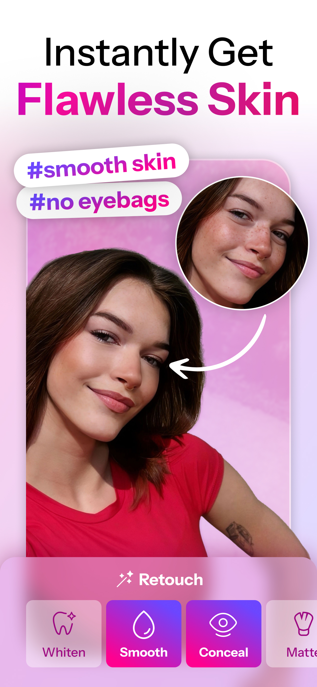 اسکرین شات 6 برنامه Retake AI: Face & Photo Editor