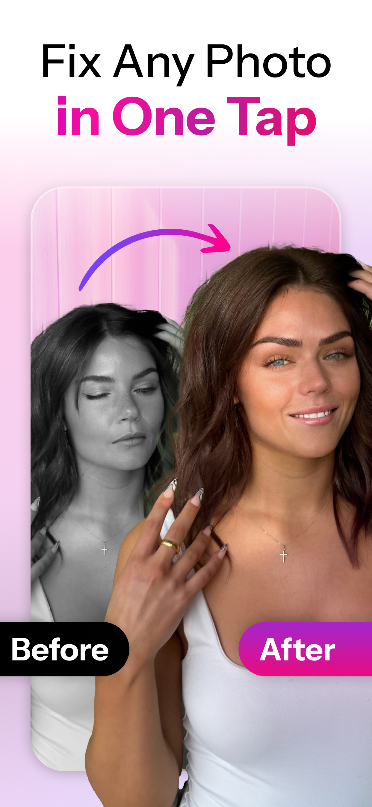 اسکرین شات 2 برنامه Retake AI: Face & Photo Editor