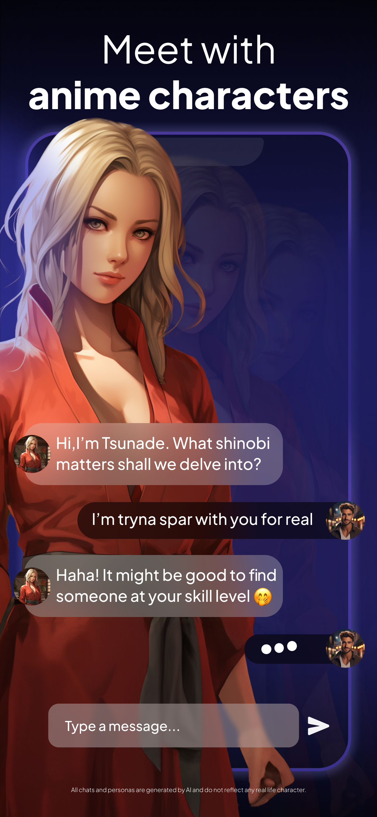 اسکرین شات 4 برنامه Charsis: AI Character Chat