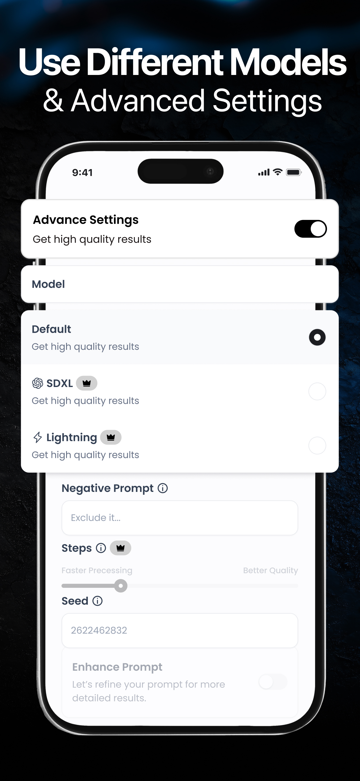 اسکرین شات 7 برنامه Wonder - AI Art Generator