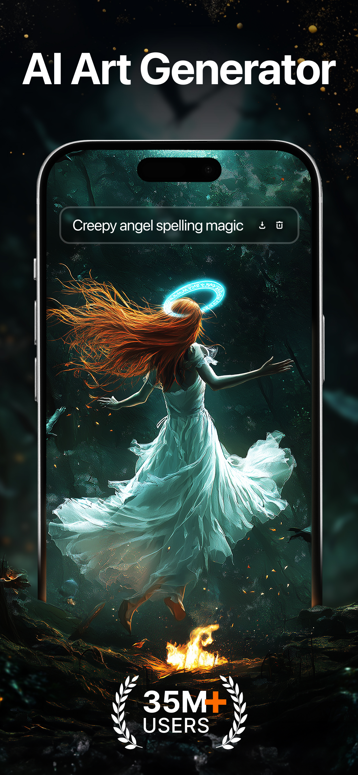 اسکرین شات 1 برنامه Wonder - AI Art Generator