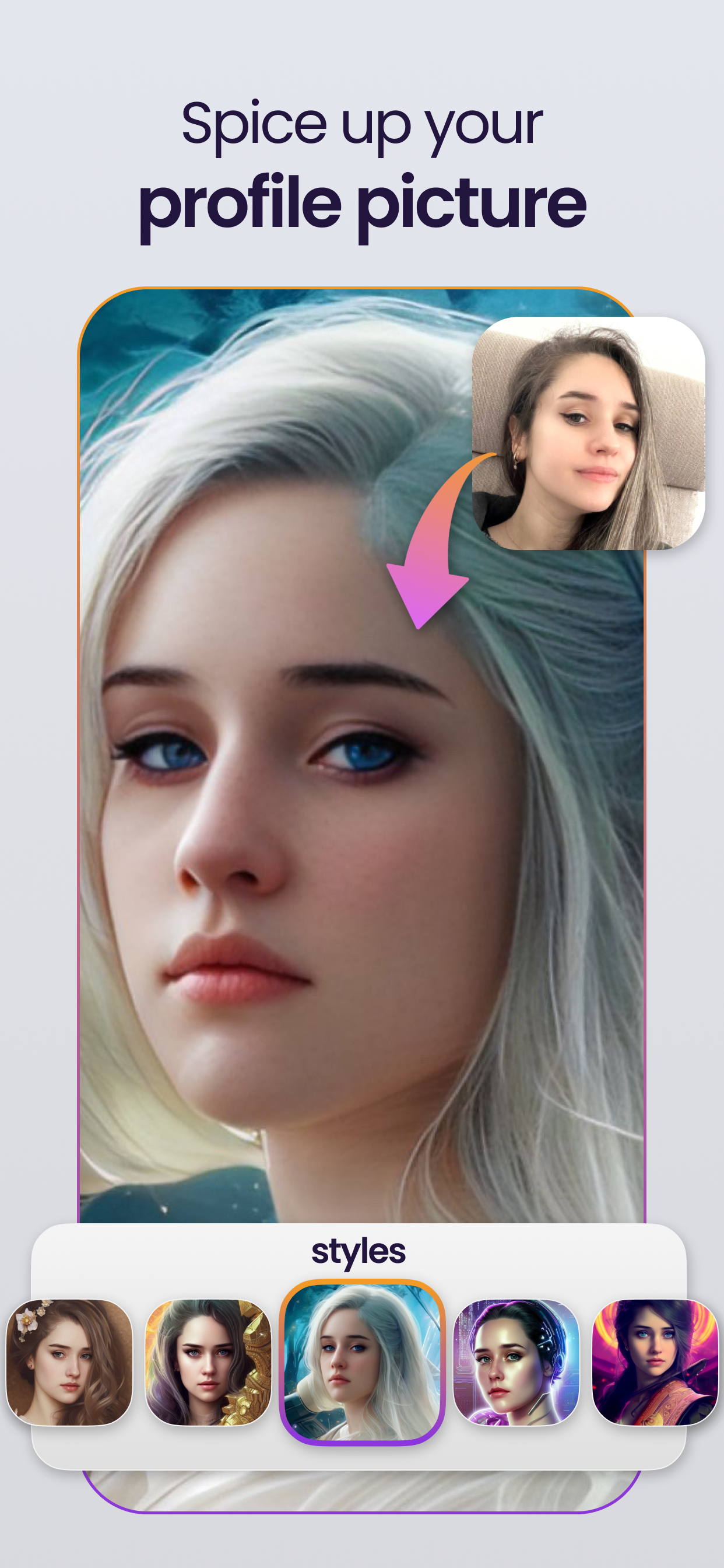 اسکرین شات 4 برنامه Voi - AI Avatar Portrait Maker