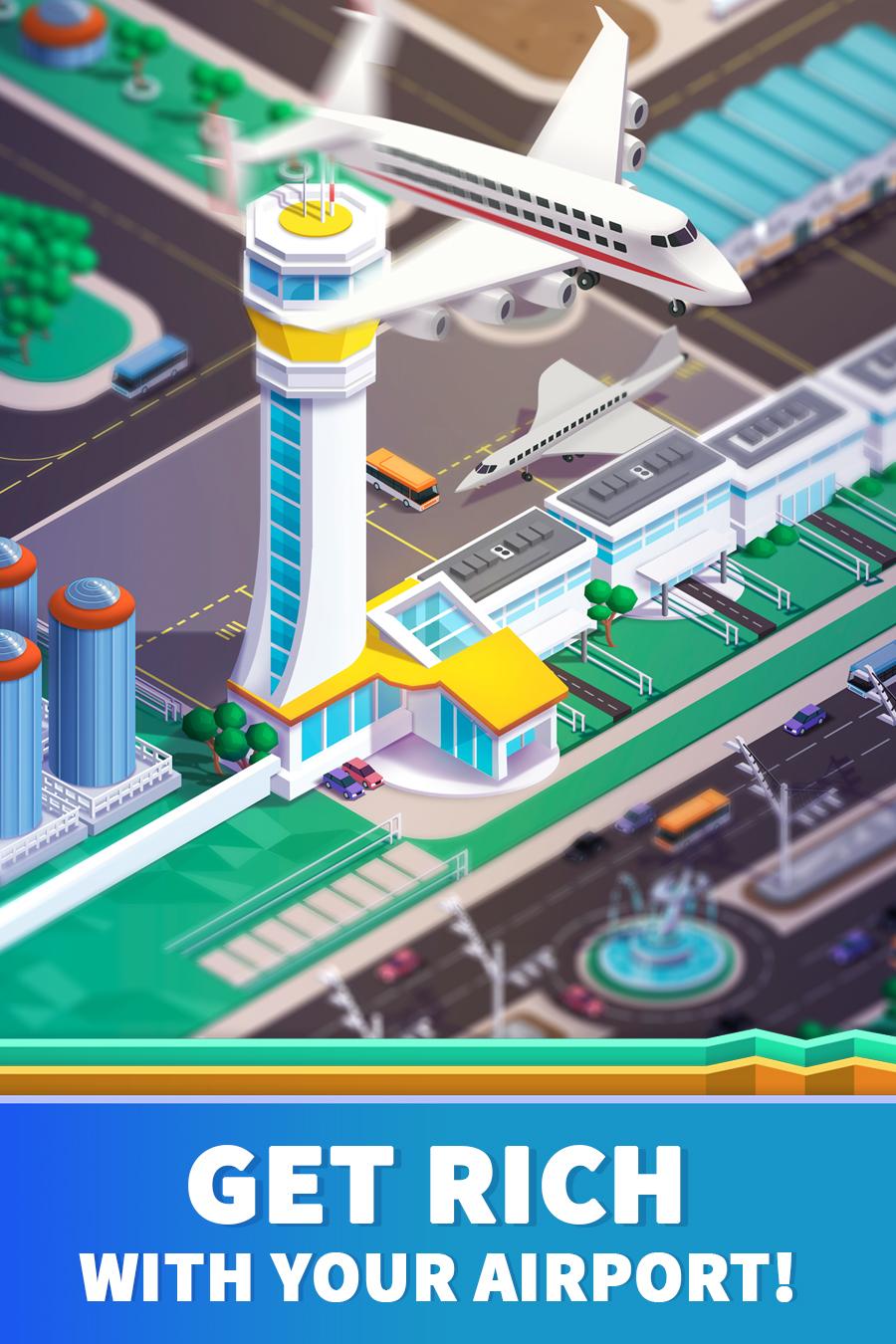 اسکرین شات 2 بازی Idle Airport Tycoon - Planes