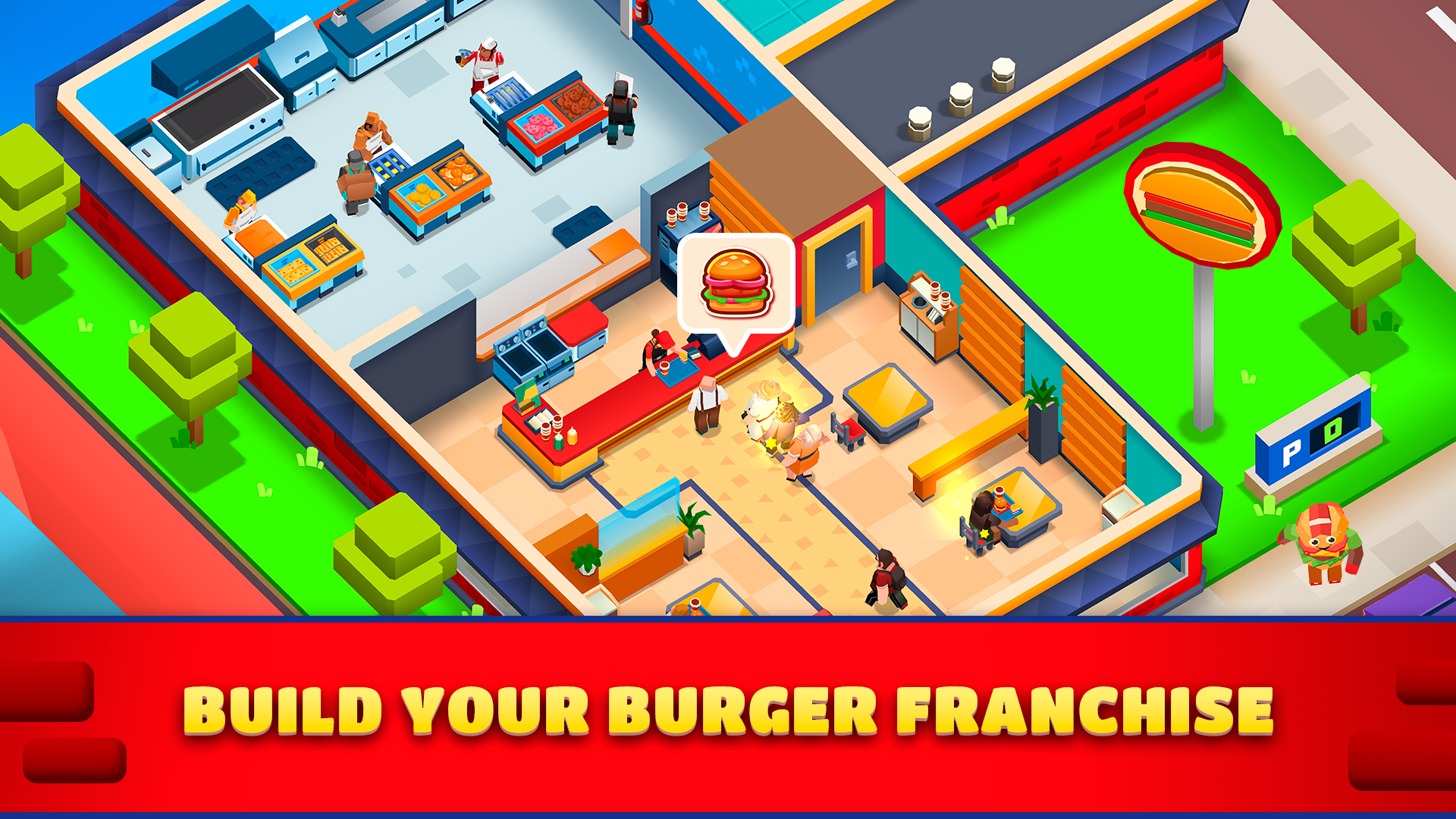 اسکرین شات 1 بازی Idle Burger Empire Tycoon—Game