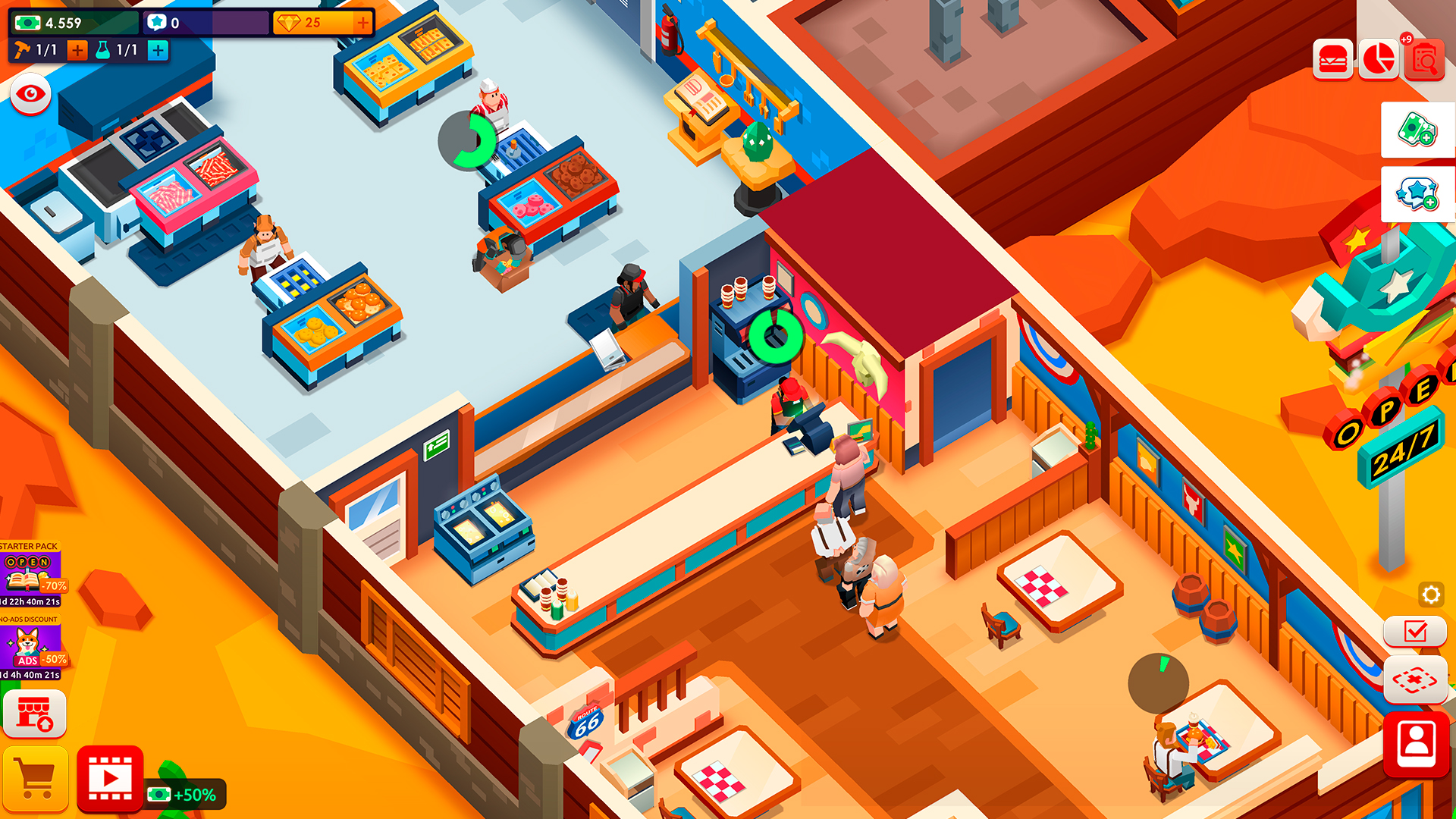 اسکرین شات 7 بازی Idle Burger Empire Tycoon—Game