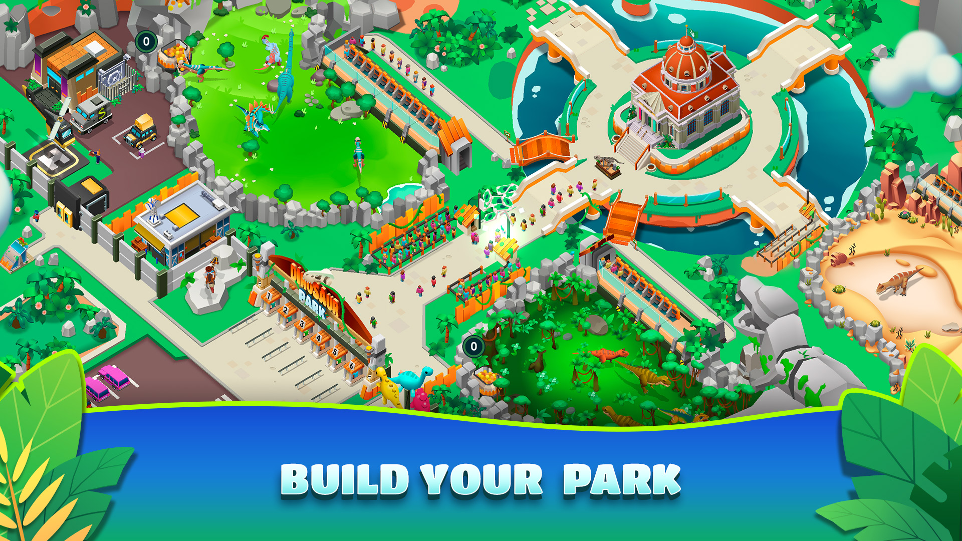 اسکرین شات 1 بازی Dinosaur Park—Jurassic Tycoon