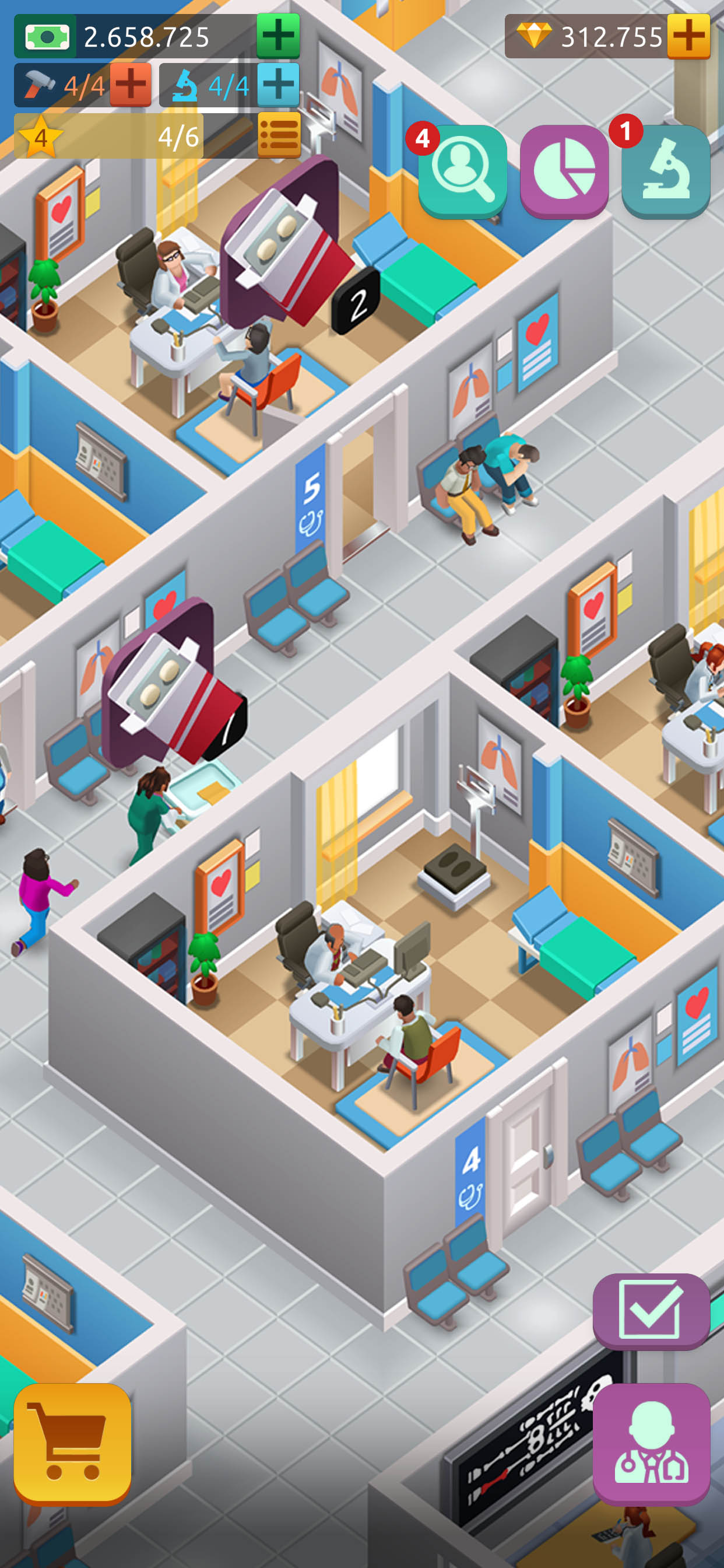 اسکرین شات 5 بازی Hospital Empire Tycoon - Idle