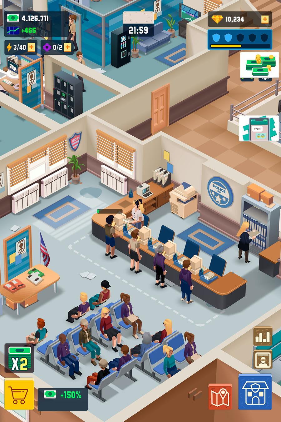 اسکرین شات 5 بازی Idle Police Tycoon - Cops Game