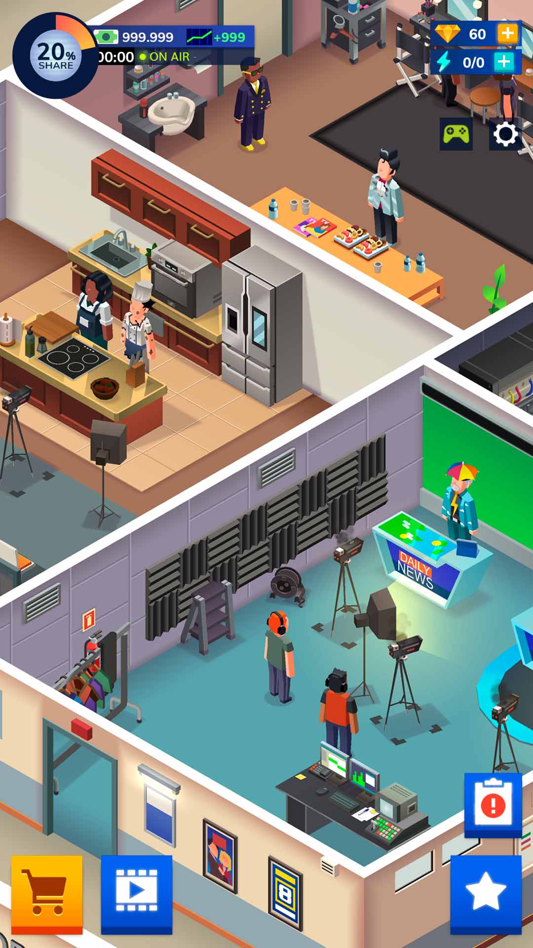 اسکرین شات 5 بازی TV Empire Tycoon - Idle Game
