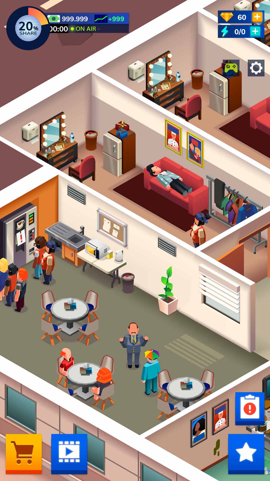 اسکرین شات 6 بازی TV Empire Tycoon - Idle Game