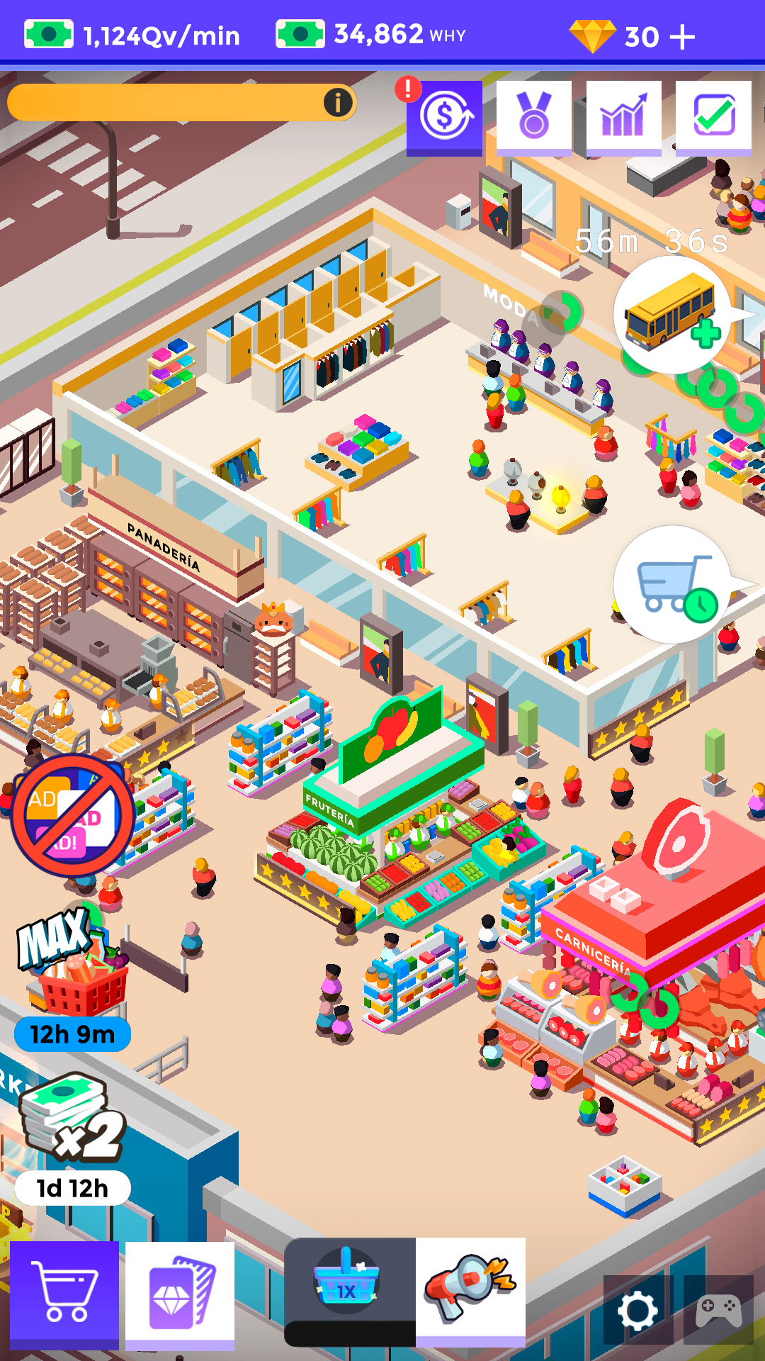 اسکرین شات 6 بازی Idle Supermarket Tycoon－Shop