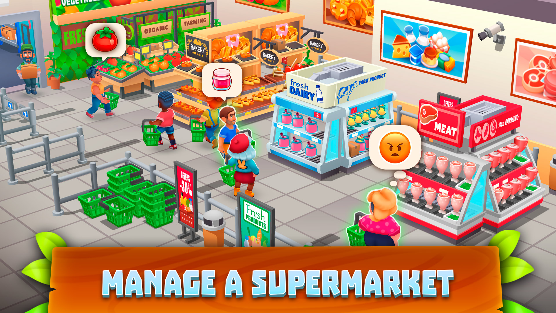 اسکرین شات 1 بازی Supermarket Village—Farm Town