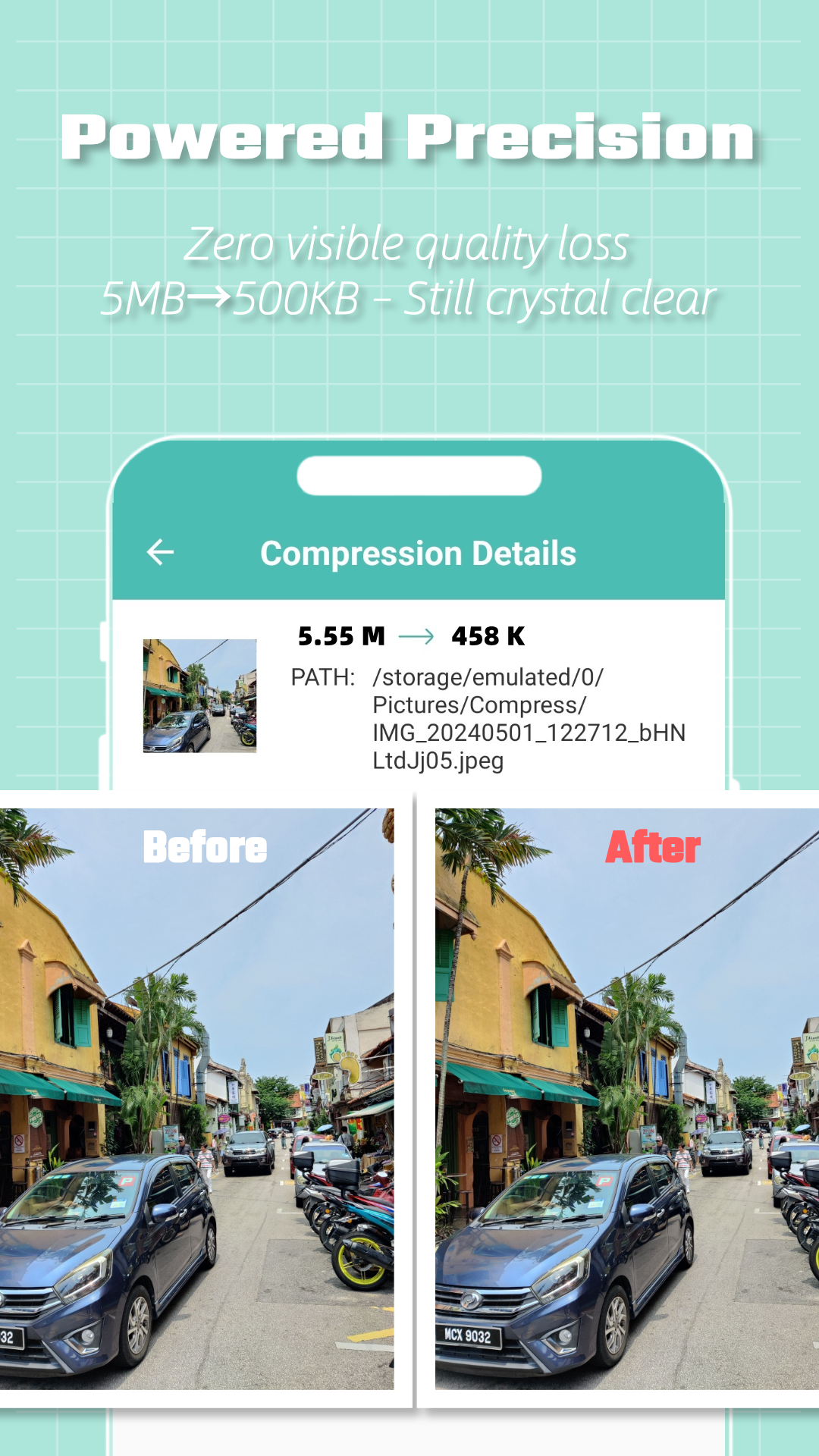 اسکرین شات 3 برنامه LitPhoto - Compress & Resize