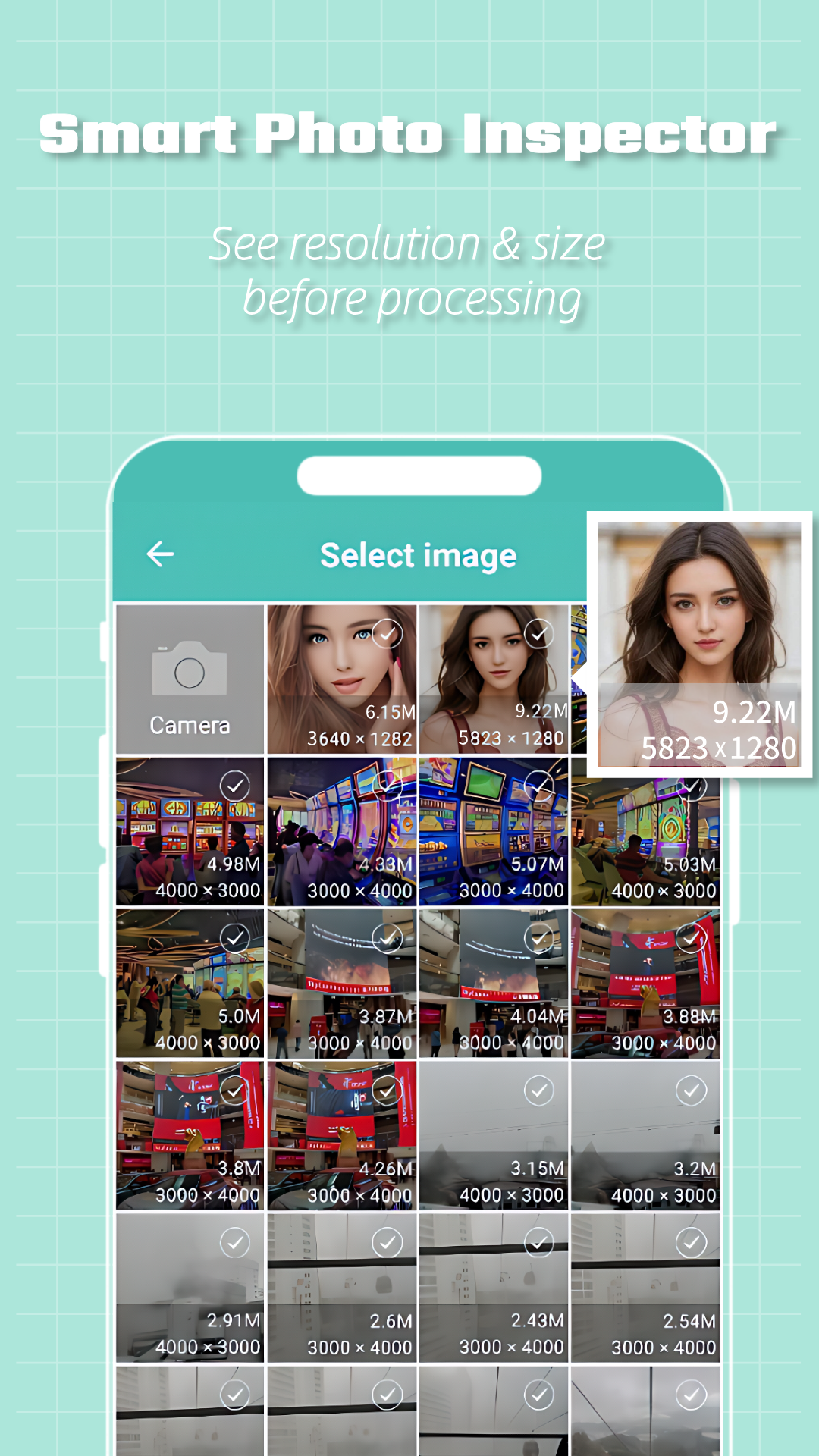 اسکرین شات 5 برنامه LitPhoto - Compress & Resize