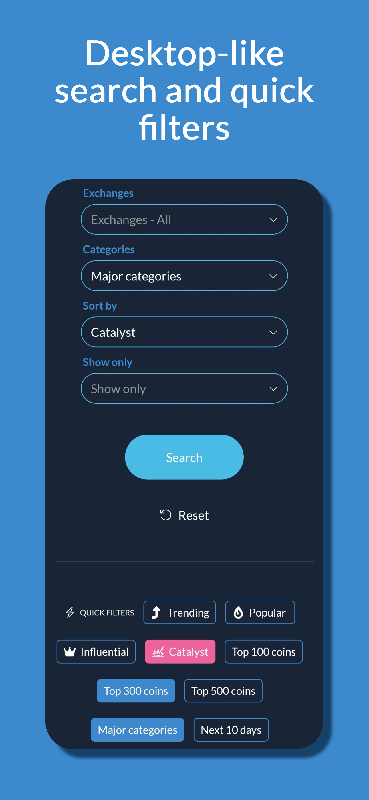 اسکرین شات 2 برنامه CoinMarketCal