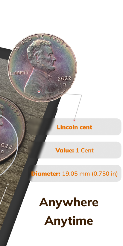 اسکرین شات 2 برنامه CoinID - snap & identify coins
