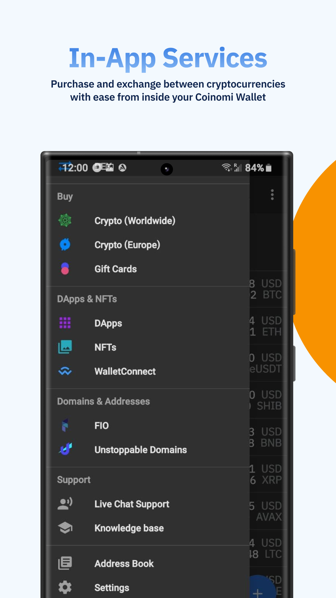 اسکرین شات 3 برنامه کوینومی Coinomi Wallet :: Bitcoin Ethereum Altcoins Tokens