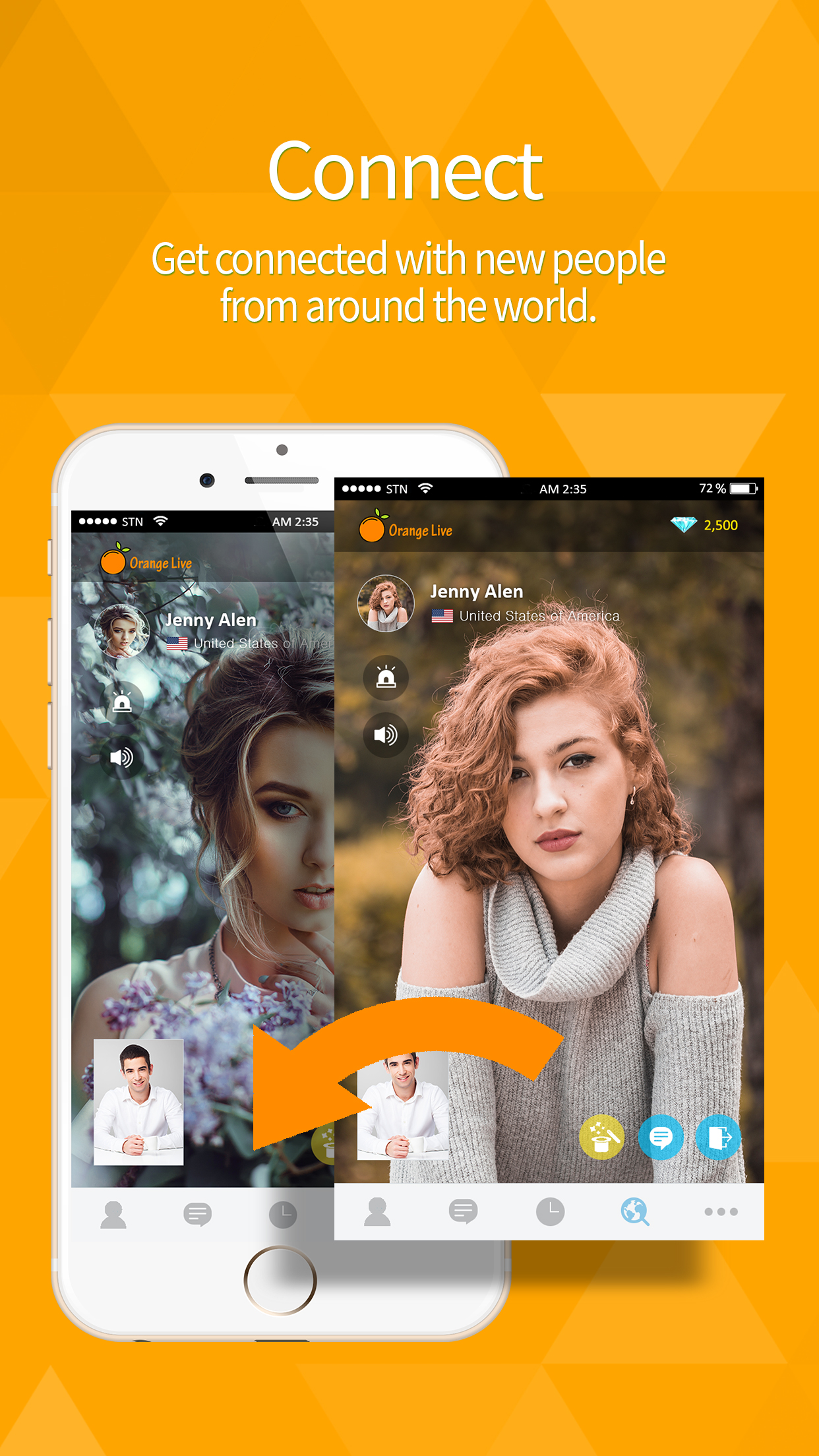 اسکرین شات 1 برنامه Live Onion Video Chat