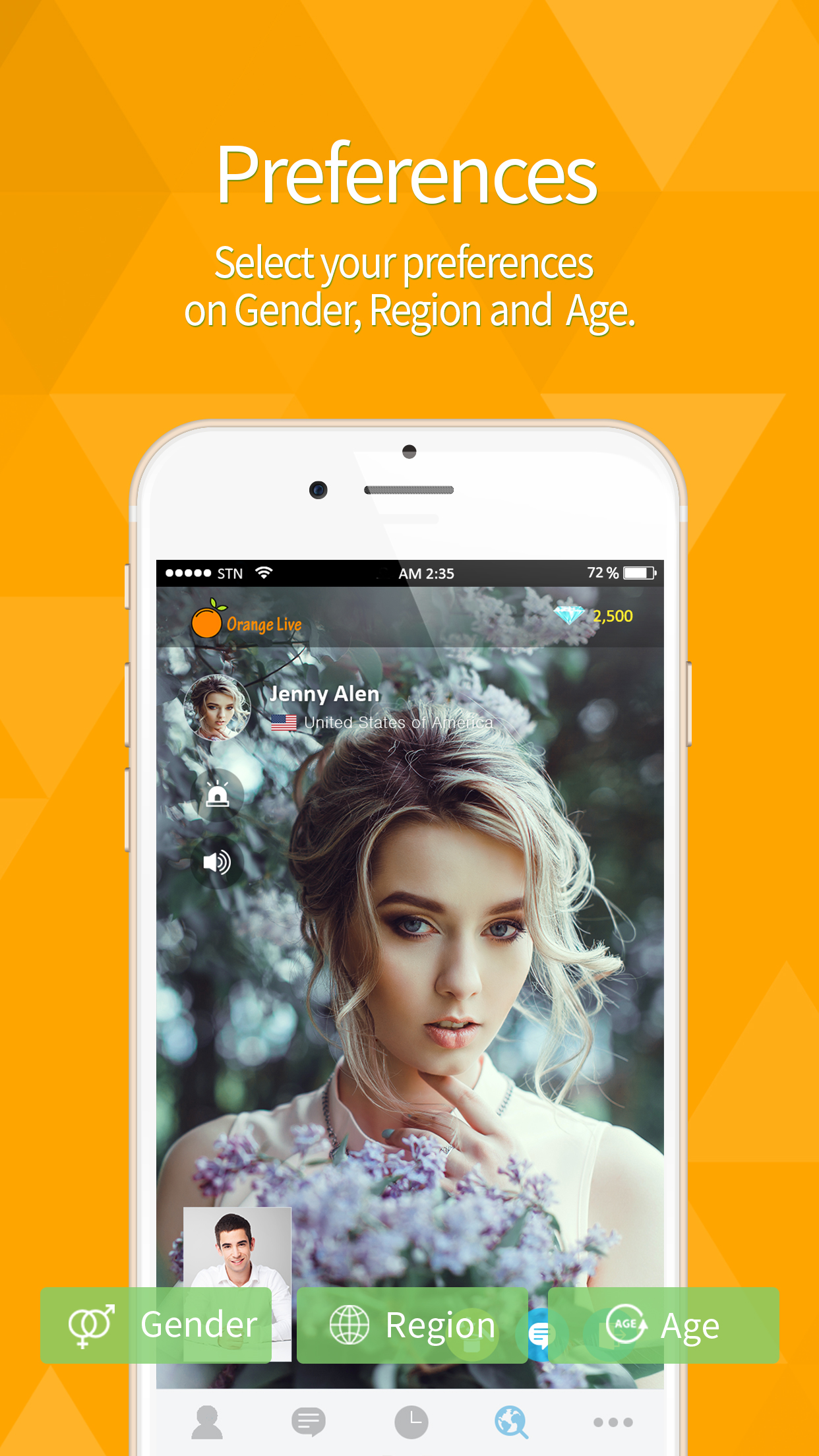 اسکرین شات 2 برنامه Live Onion Video Chat
