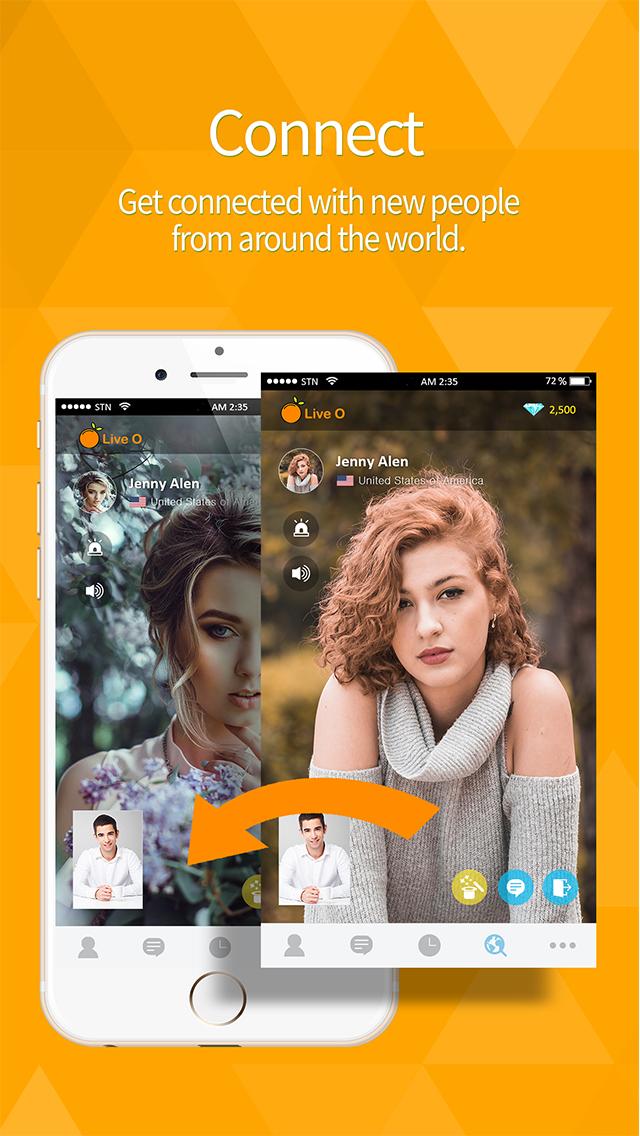 اسکرین شات 1 برنامه Live O Video Chat