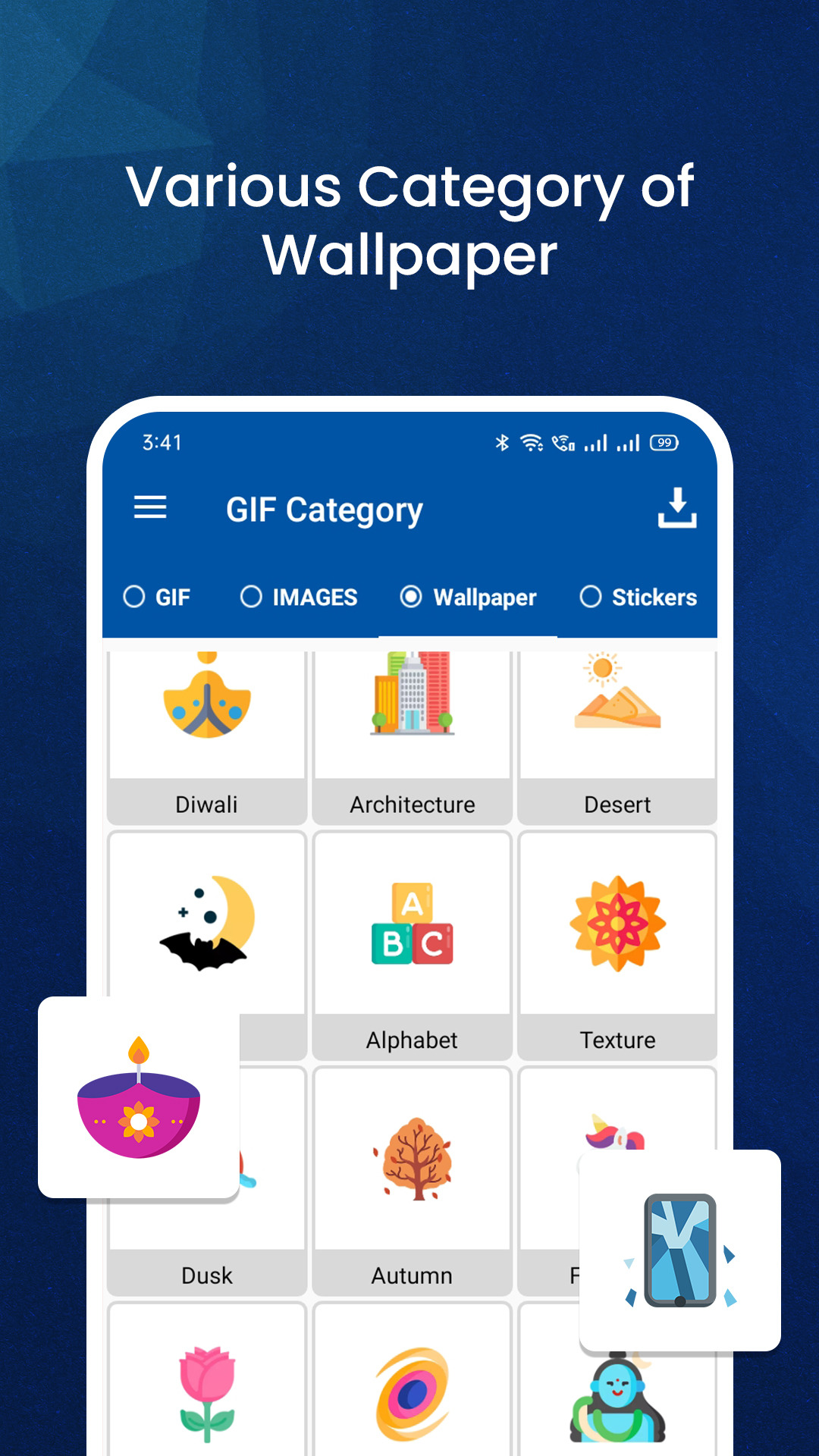 اسکرین شات 3 برنامه GIF For WhatsApp
