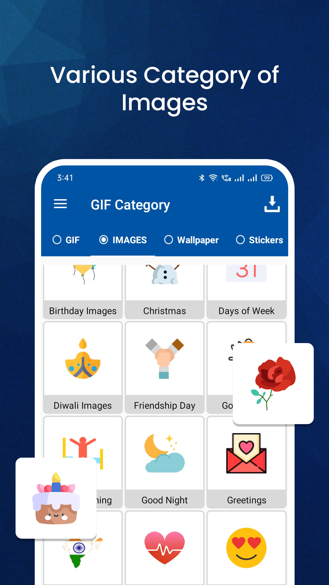 اسکرین شات 2 برنامه GIF For WhatsApp