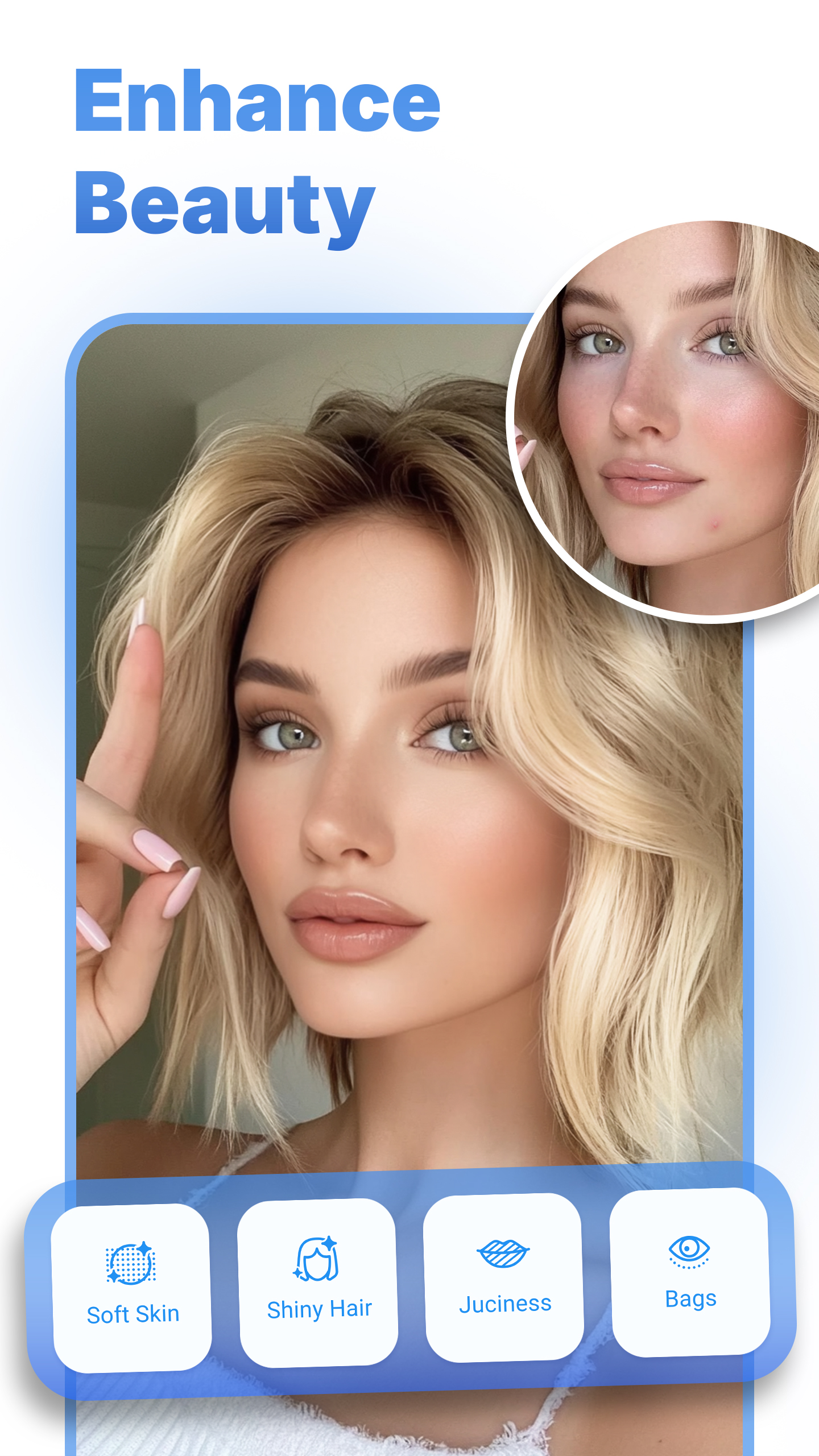 اسکرین شات 1 برنامه Facelab - Selfie Face Editor