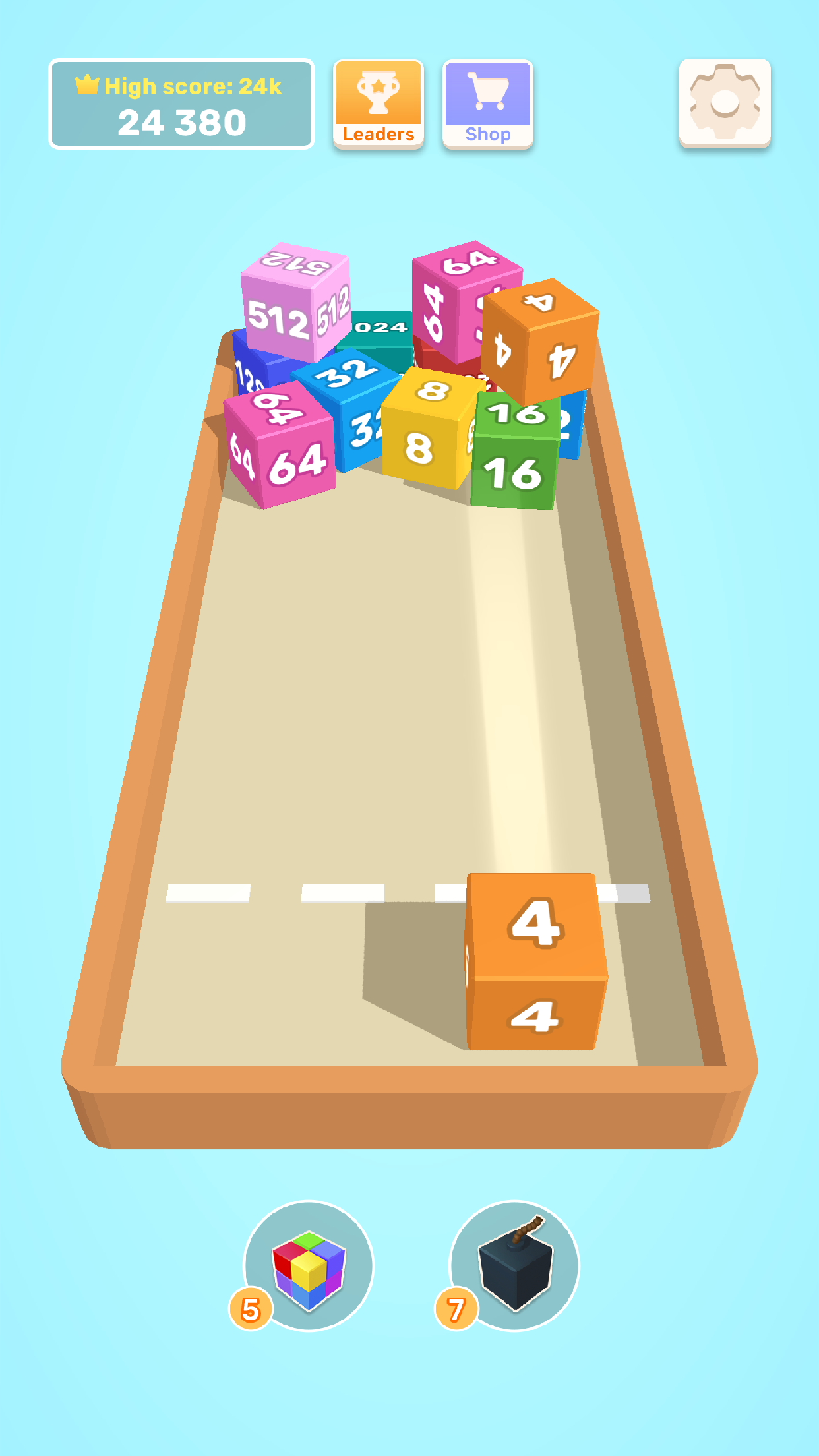 اسکرین شات 4 بازی Chain Cube 2048: Number Merge