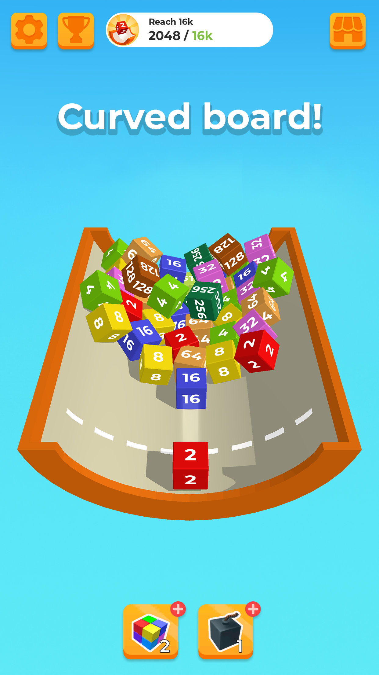 اسکرین شات 5 بازی Chain Cube 2048: 3D merge game