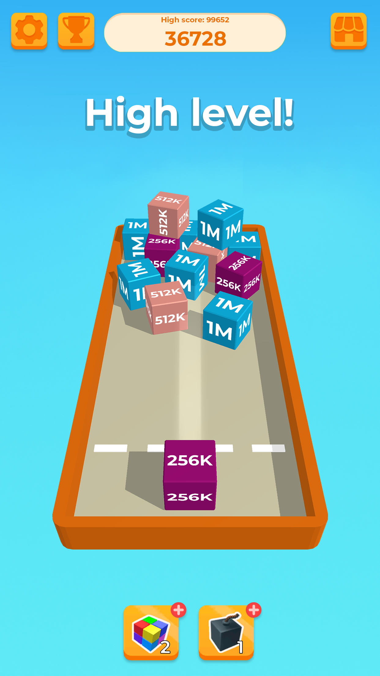 اسکرین شات 1 بازی Chain Cube 2048: 3D merge game